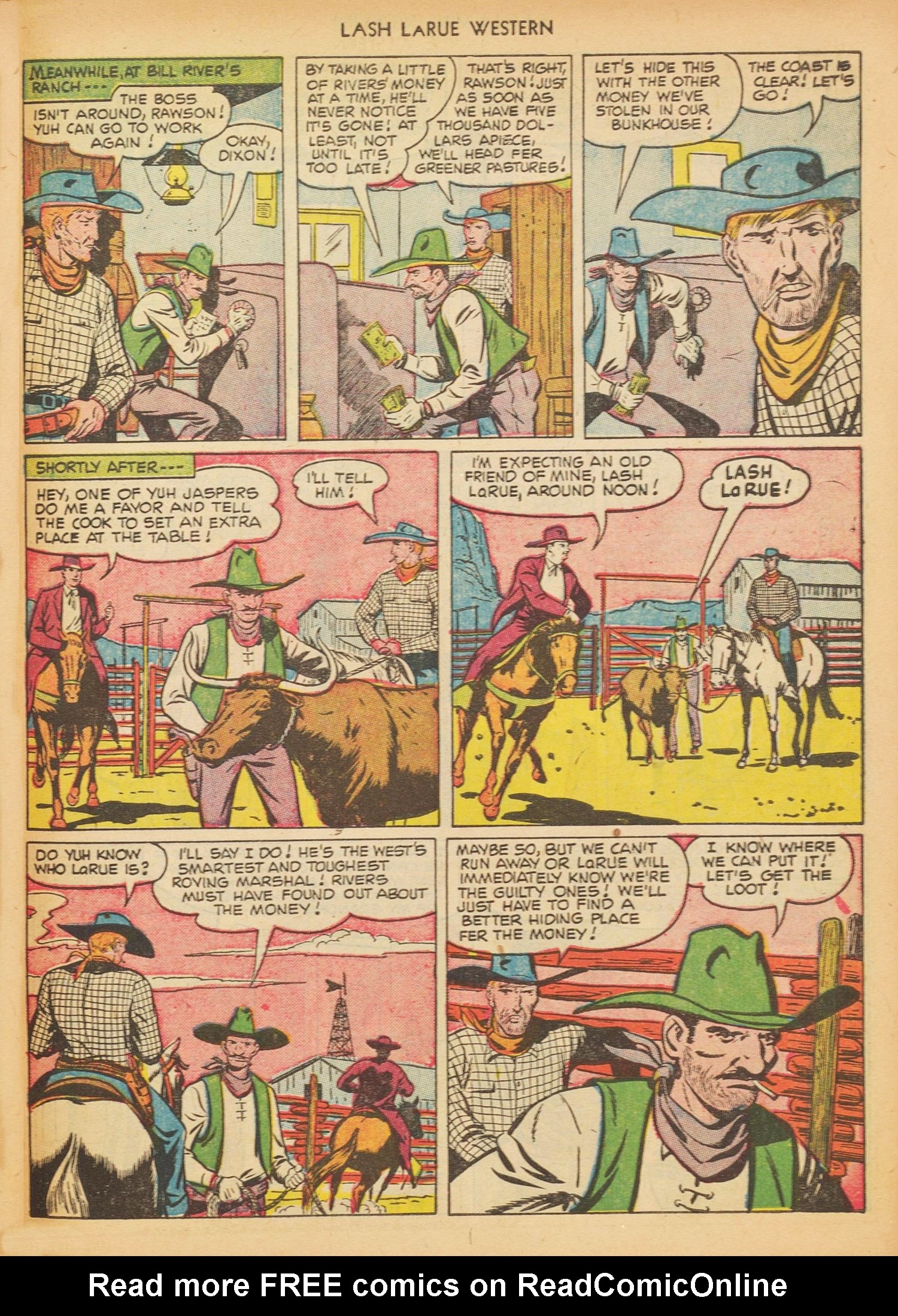 Read online Lash Larue Western (1949) comic -  Issue #17 - 27