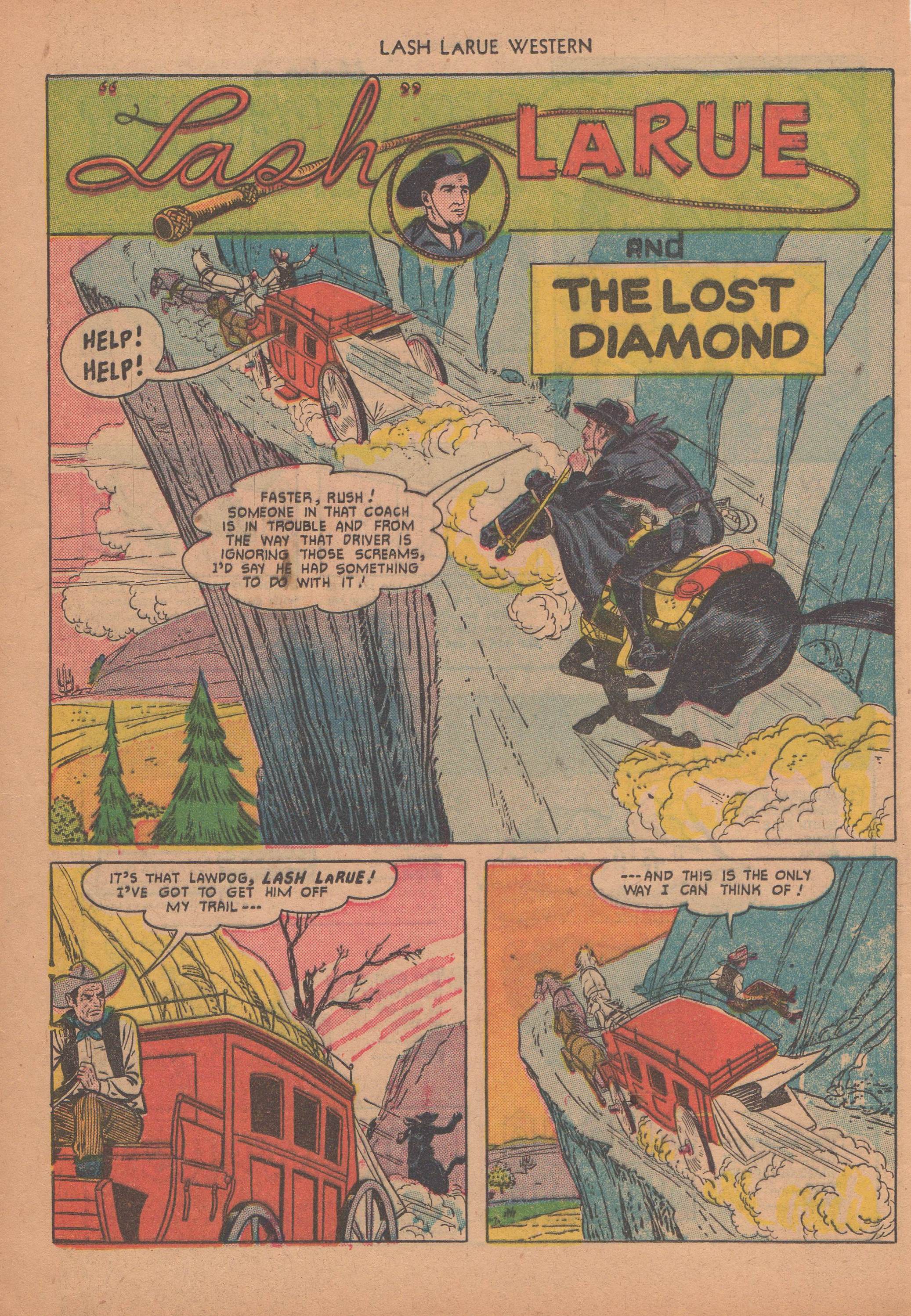 Read online Lash Larue Western (1949) comic -  Issue #14 - 17