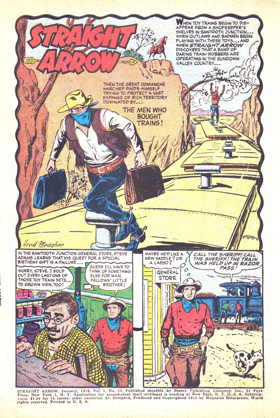 Read online Straight Arrow comic -  Issue #53 - 3