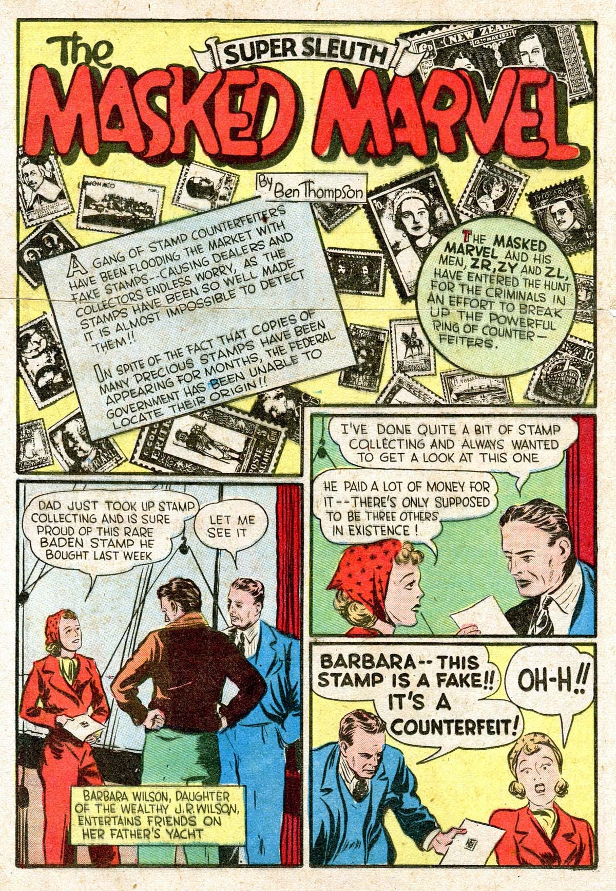 Read online Masked Marvel comic -  Issue #2 - 12
