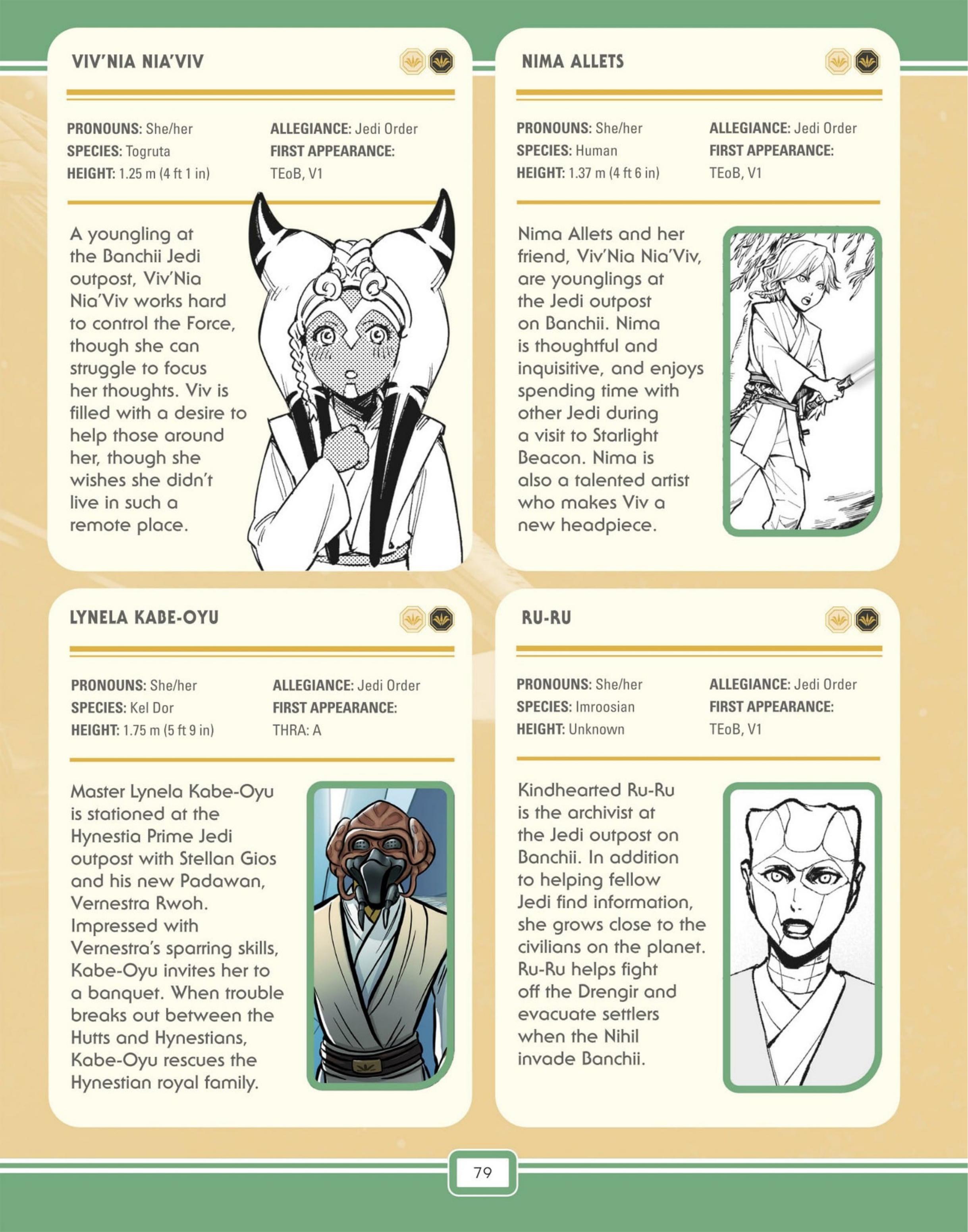 Read online Star Wars: The High Republic Character Encyclopedia comic -  Issue # TPB (Part 1) - 81