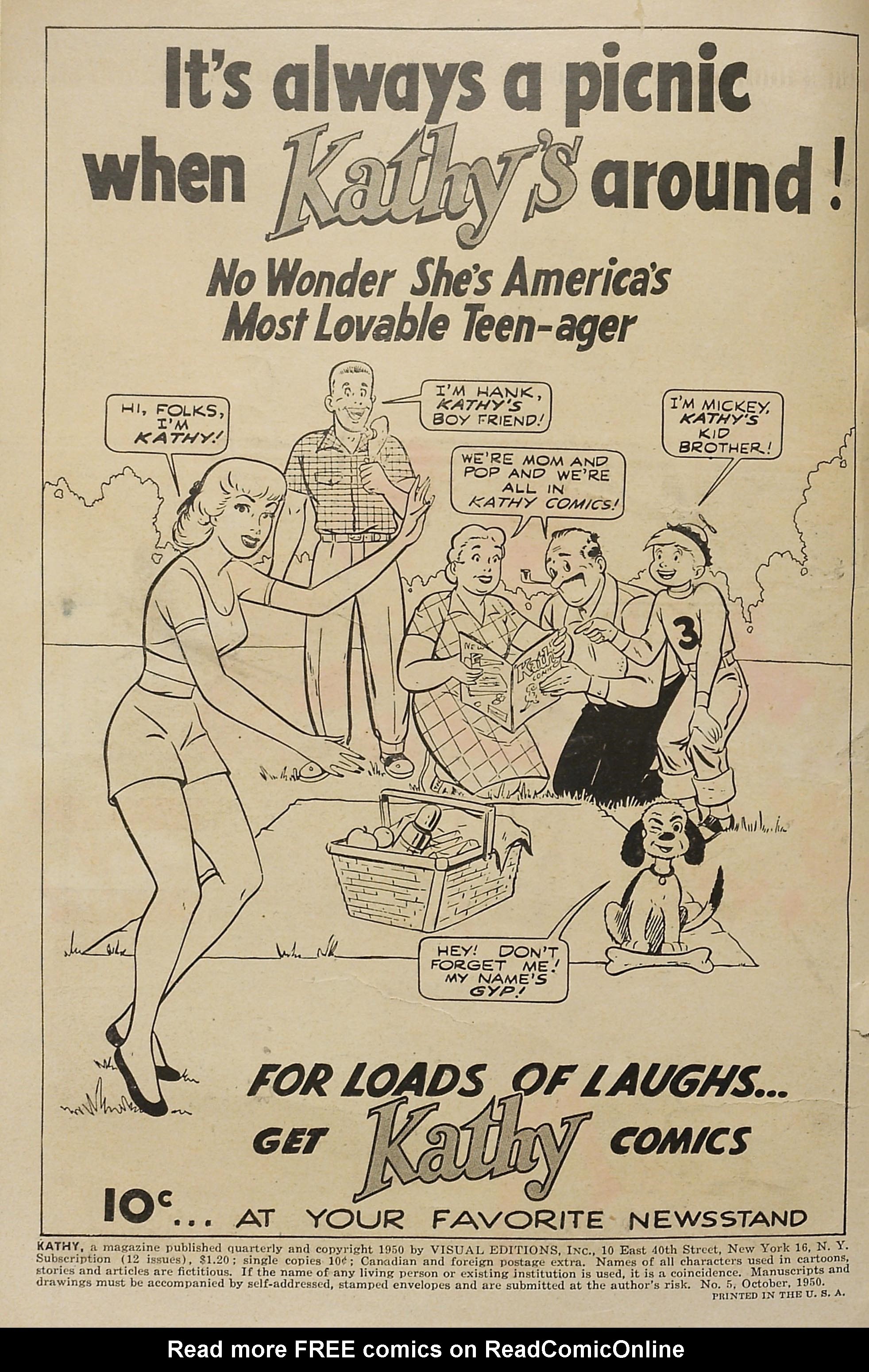 Read online Kathy (1949) comic -  Issue #5 - 2