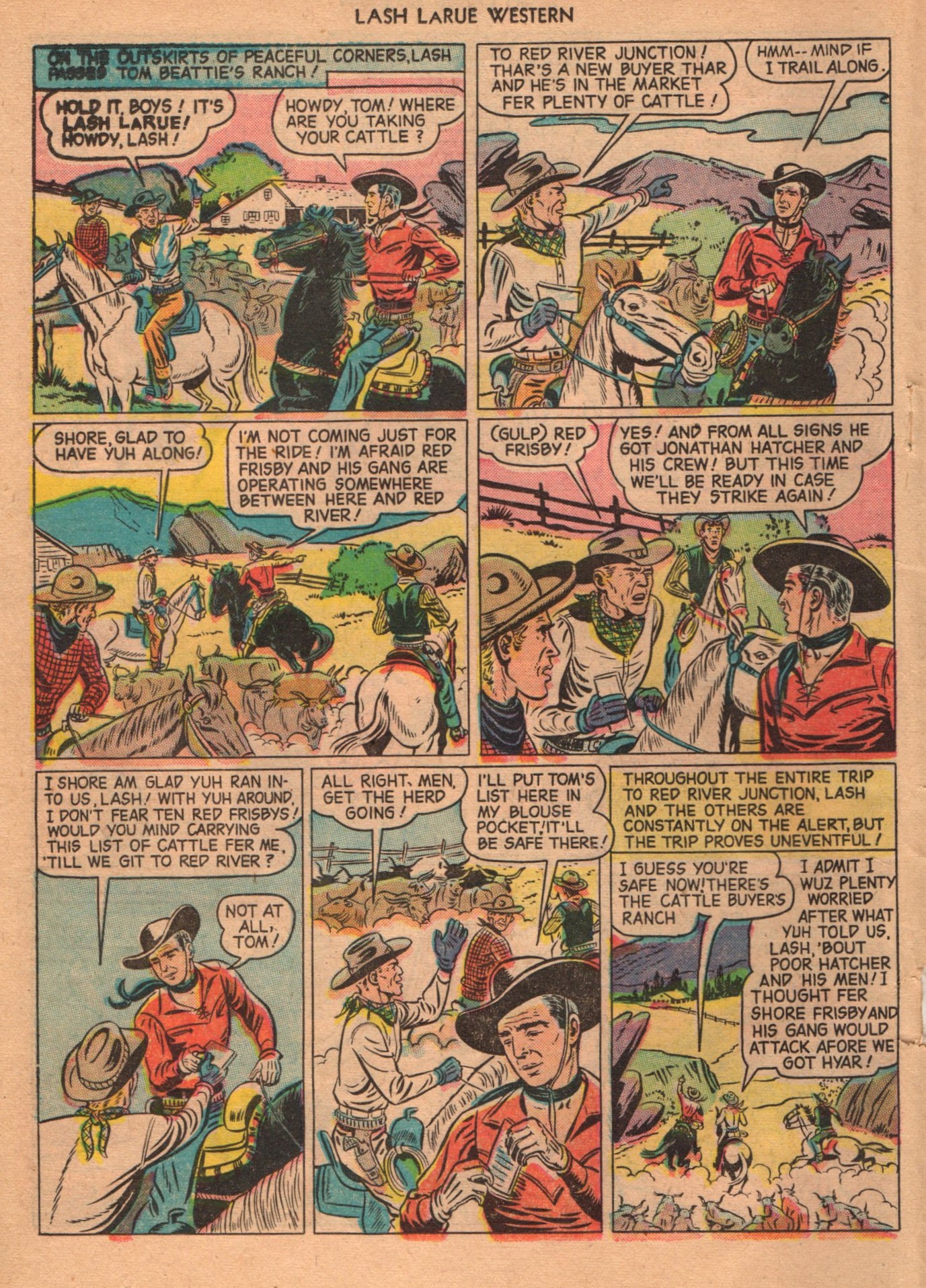 Read online Lash Larue Western (1949) comic -  Issue #1 - 18