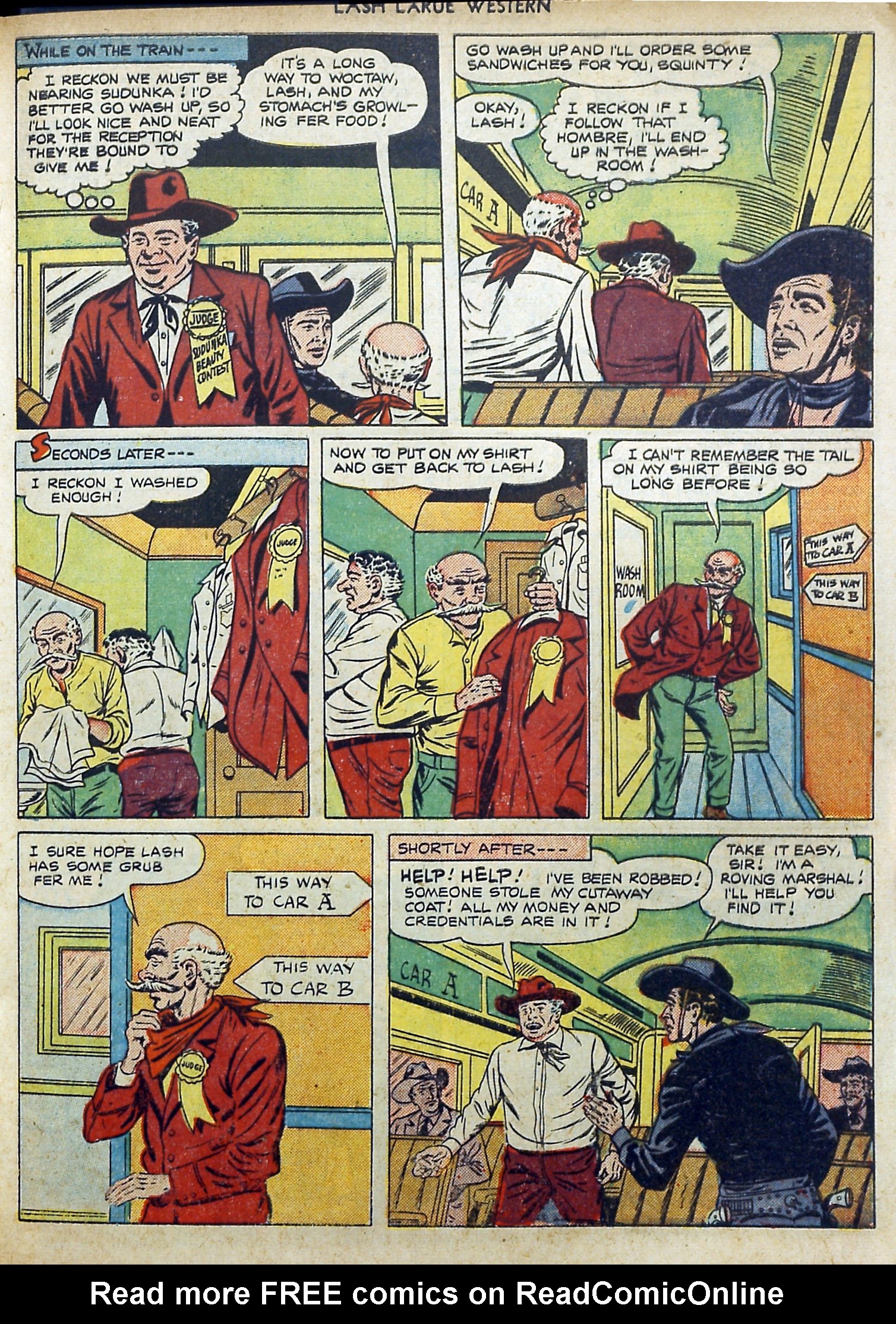 Read online Lash Larue Western (1949) comic -  Issue #11 - 21