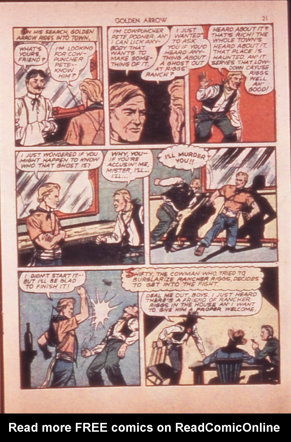 Read online Golden Arrow comic -  Issue #1 - 21