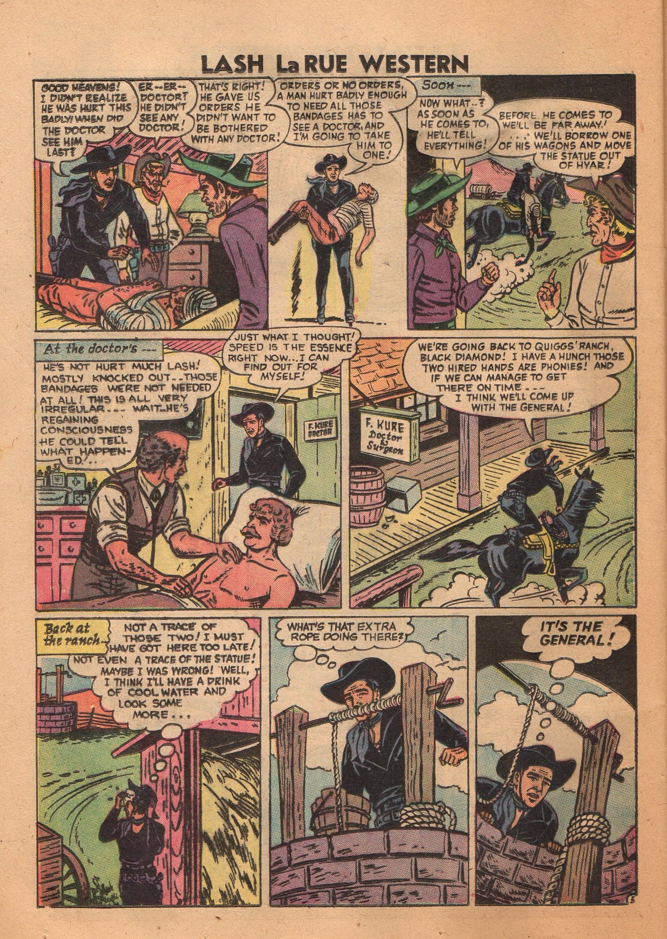 Read online Lash Larue Western (1949) comic -  Issue #62 - 24