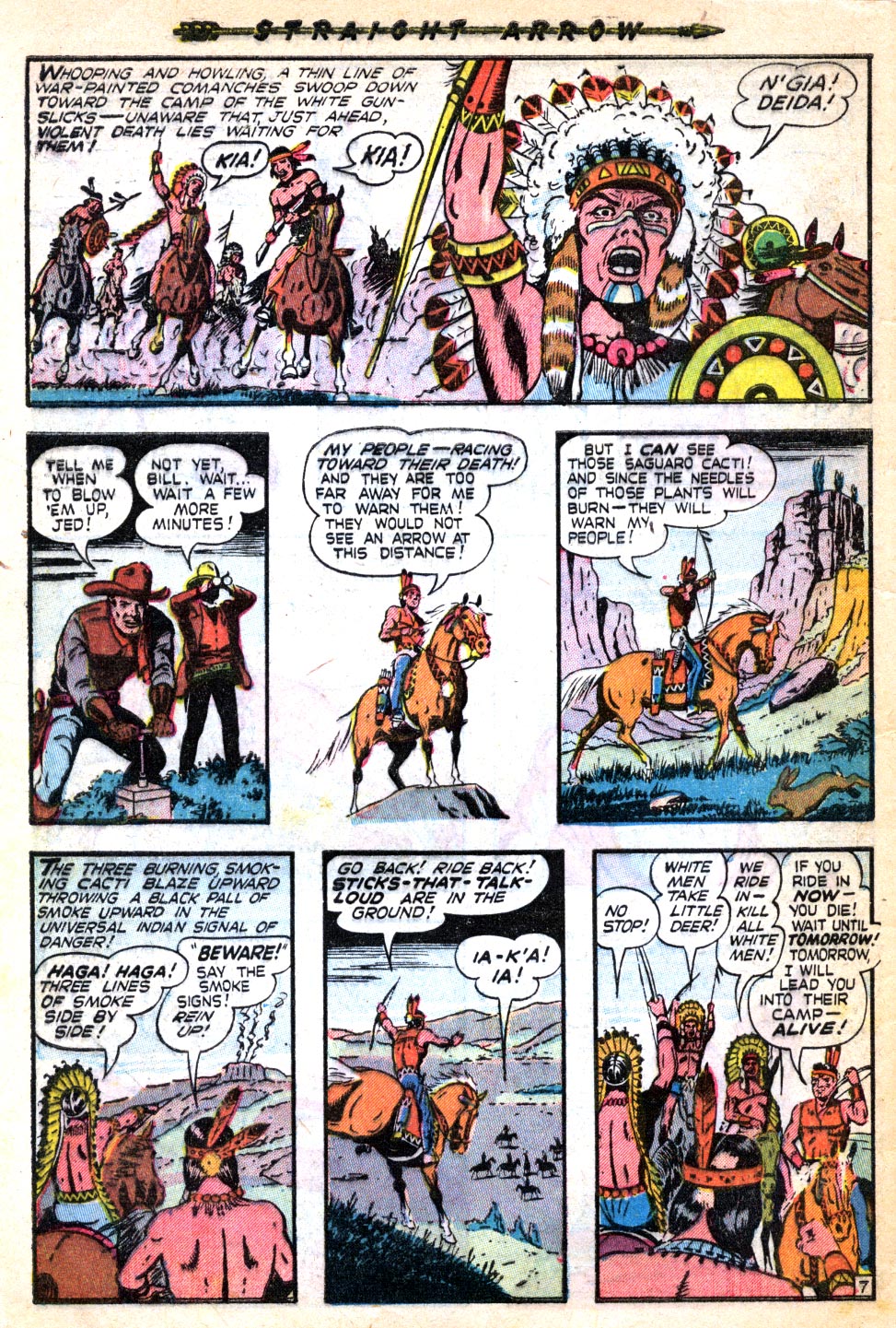 Read online Straight Arrow comic -  Issue #7 - 32