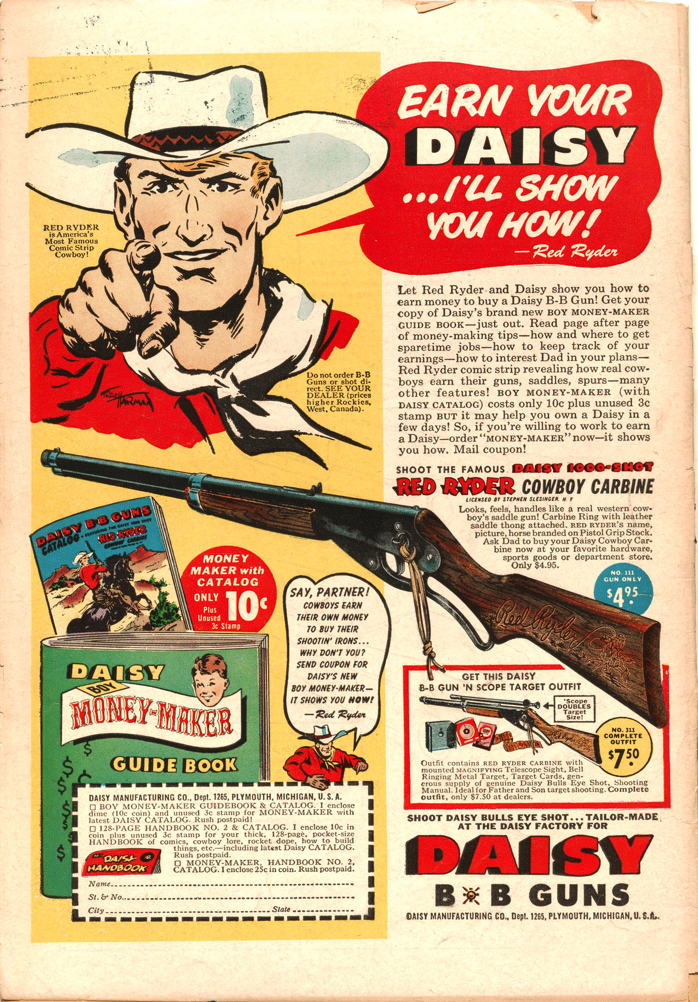 Read online Tom Mix Western (1948) comic -  Issue #34 - 36
