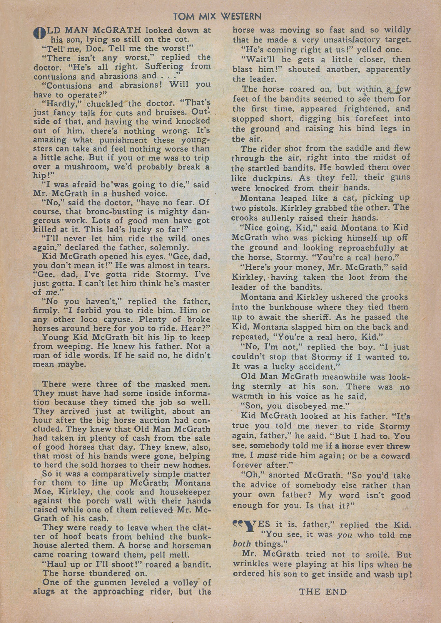 Read online Tom Mix Western (1948) comic -  Issue #13 - 25