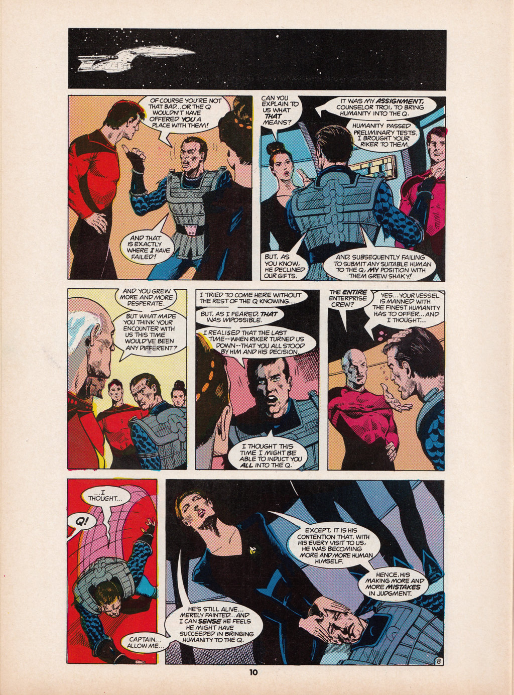 Read online Star Trek The Next Generation (1990) comic -  Issue #6 - 10