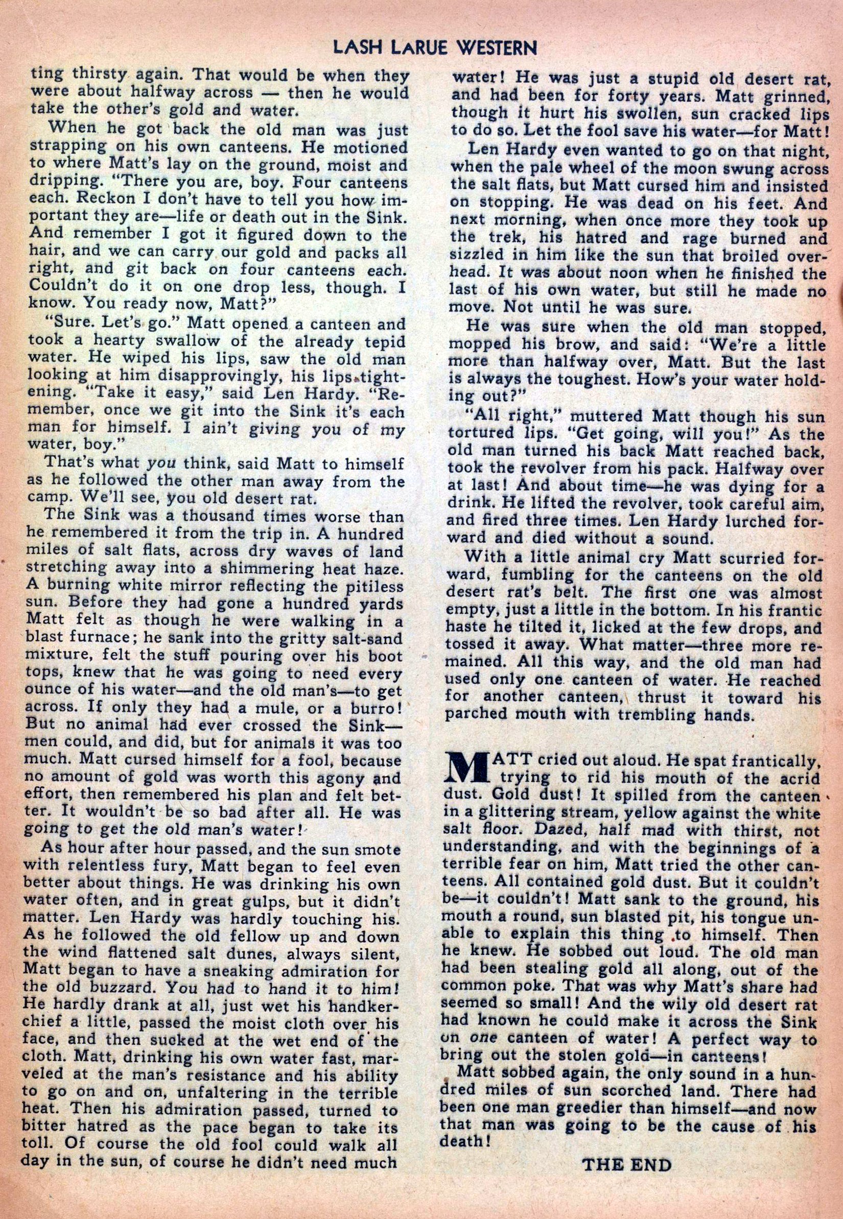 Read online Lash Larue Western (1949) comic -  Issue #13 - 17