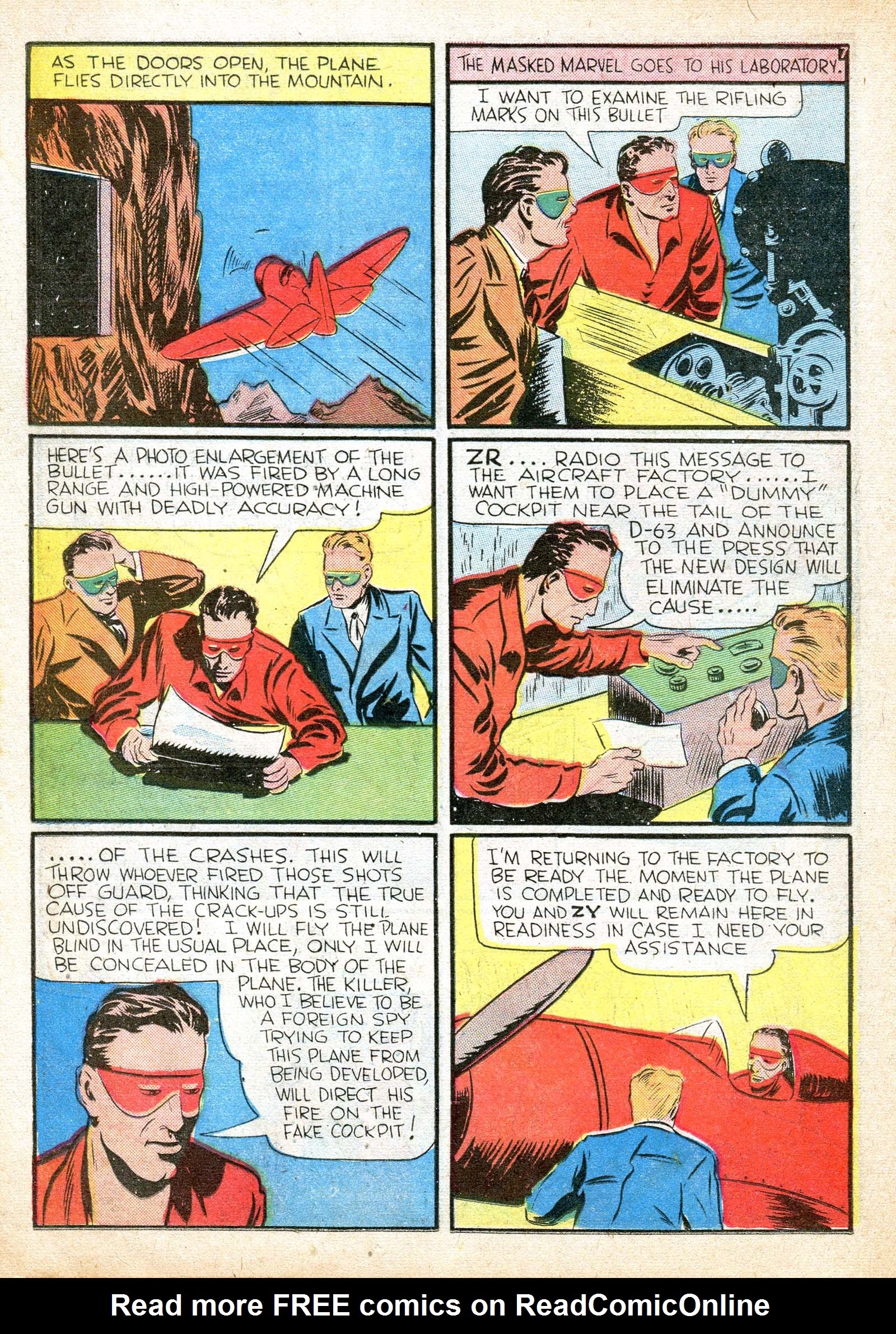 Read online Masked Marvel comic -  Issue #3 - 40