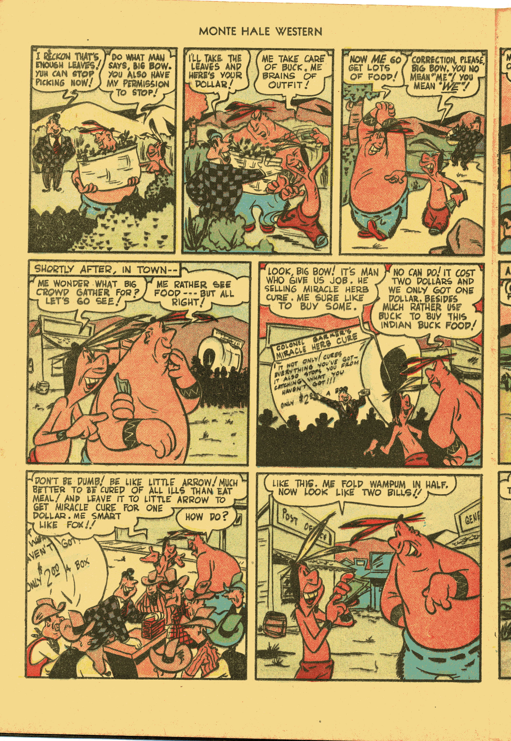 Read online Monte Hale Western comic -  Issue #31 - 36