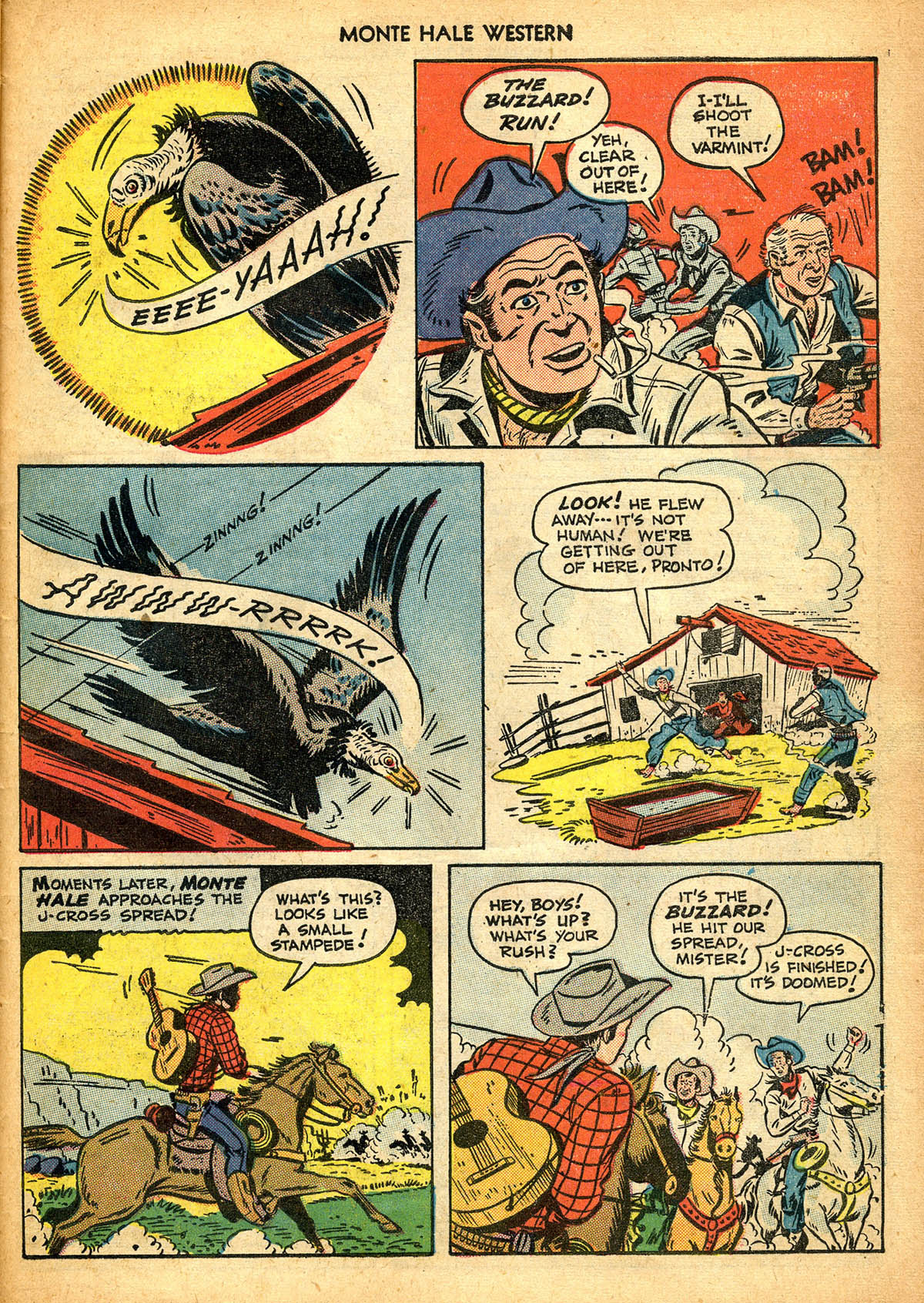 Read online Monte Hale Western comic -  Issue #44 - 44