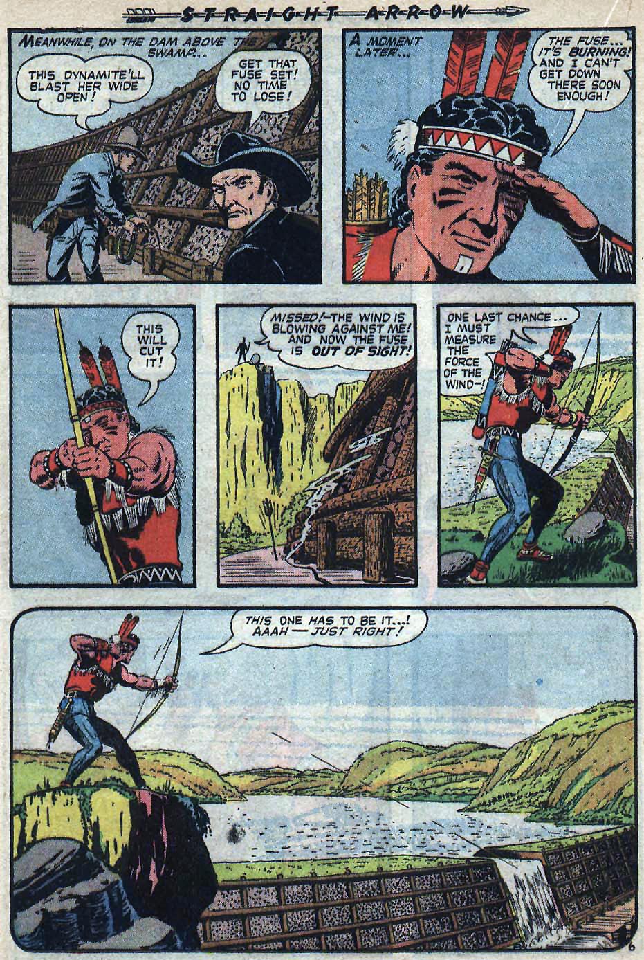 Read online Straight Arrow comic -  Issue #6 - 17
