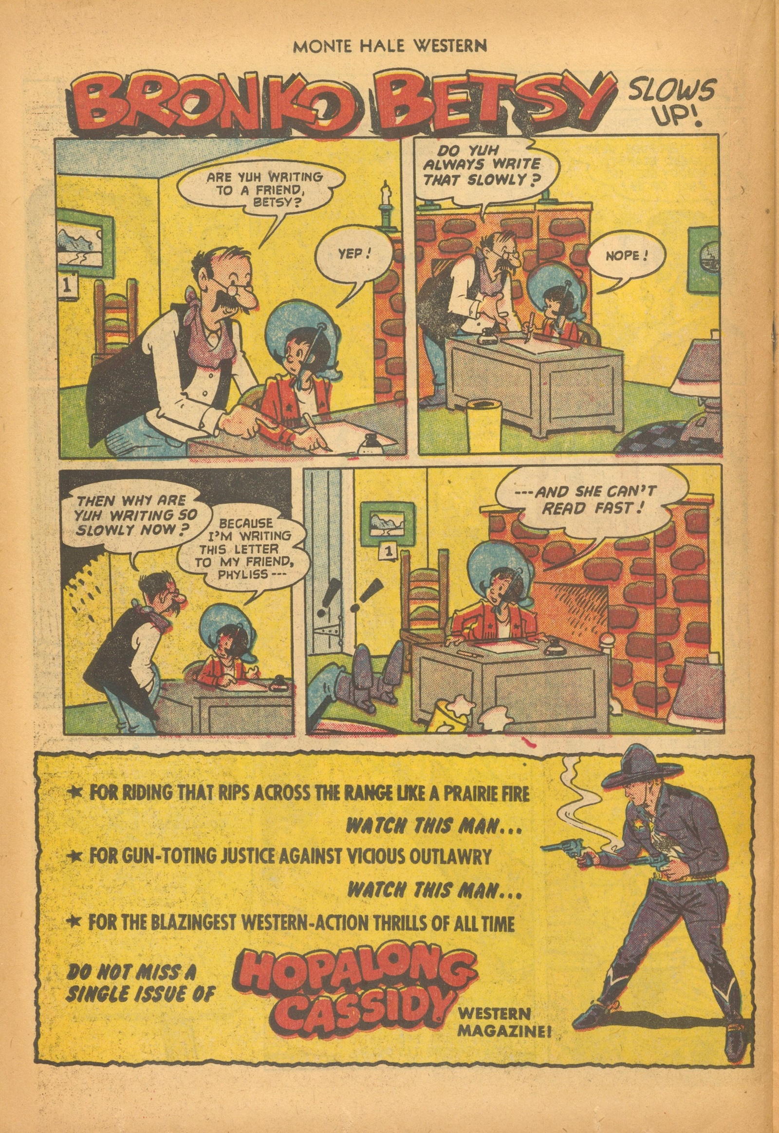 Read online Monte Hale Western comic -  Issue #73 - 22