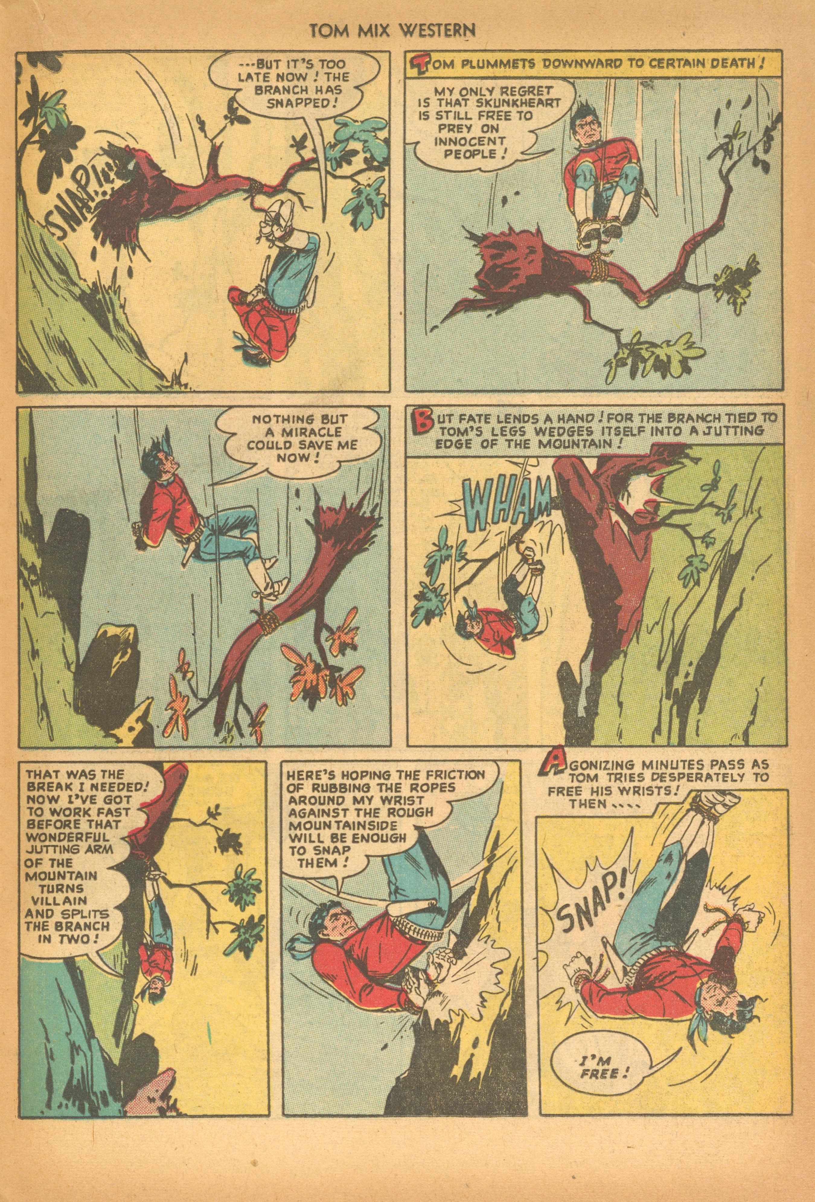Read online Tom Mix Western (1948) comic -  Issue #18 - 19