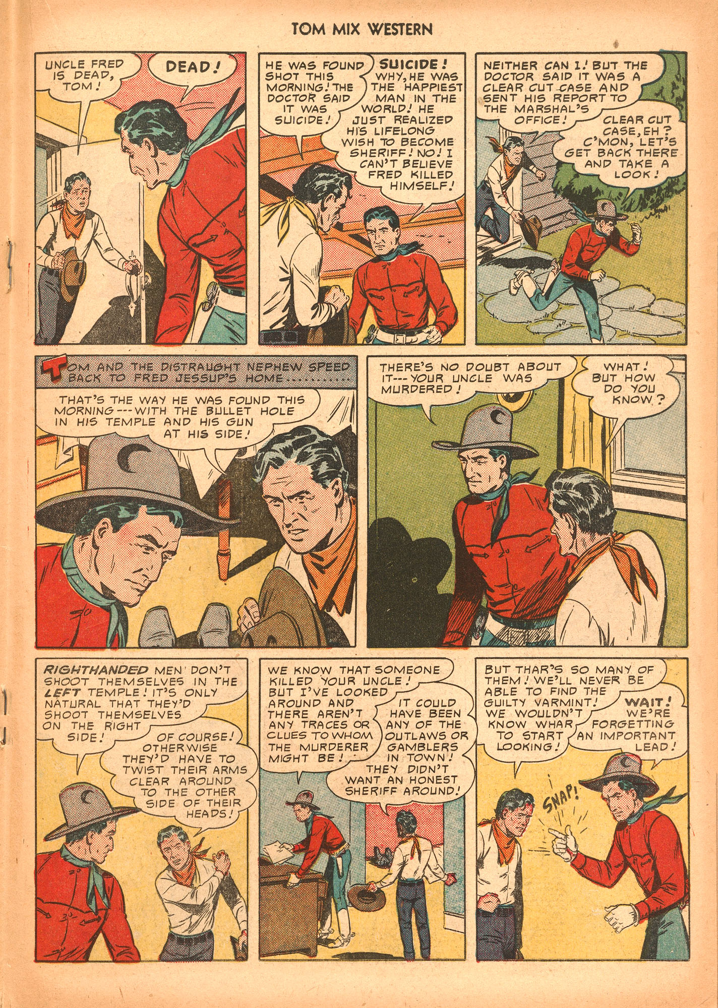 Read online Tom Mix Western (1948) comic -  Issue #34 - 19
