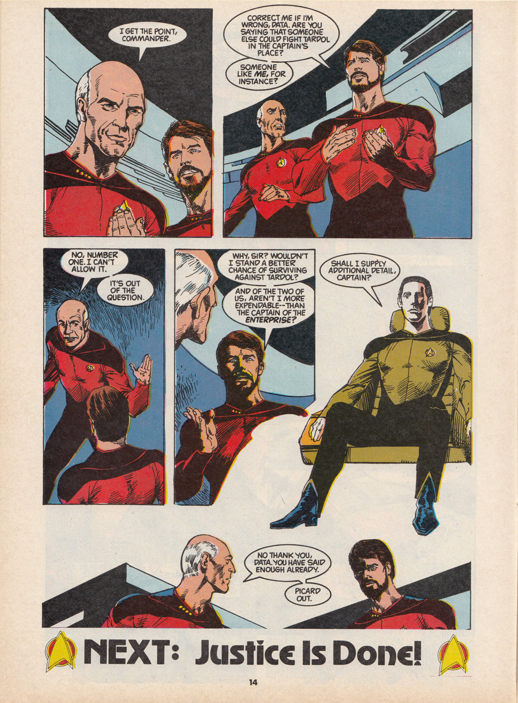 Read online Star Trek The Next Generation (1990) comic -  Issue #10 - 14