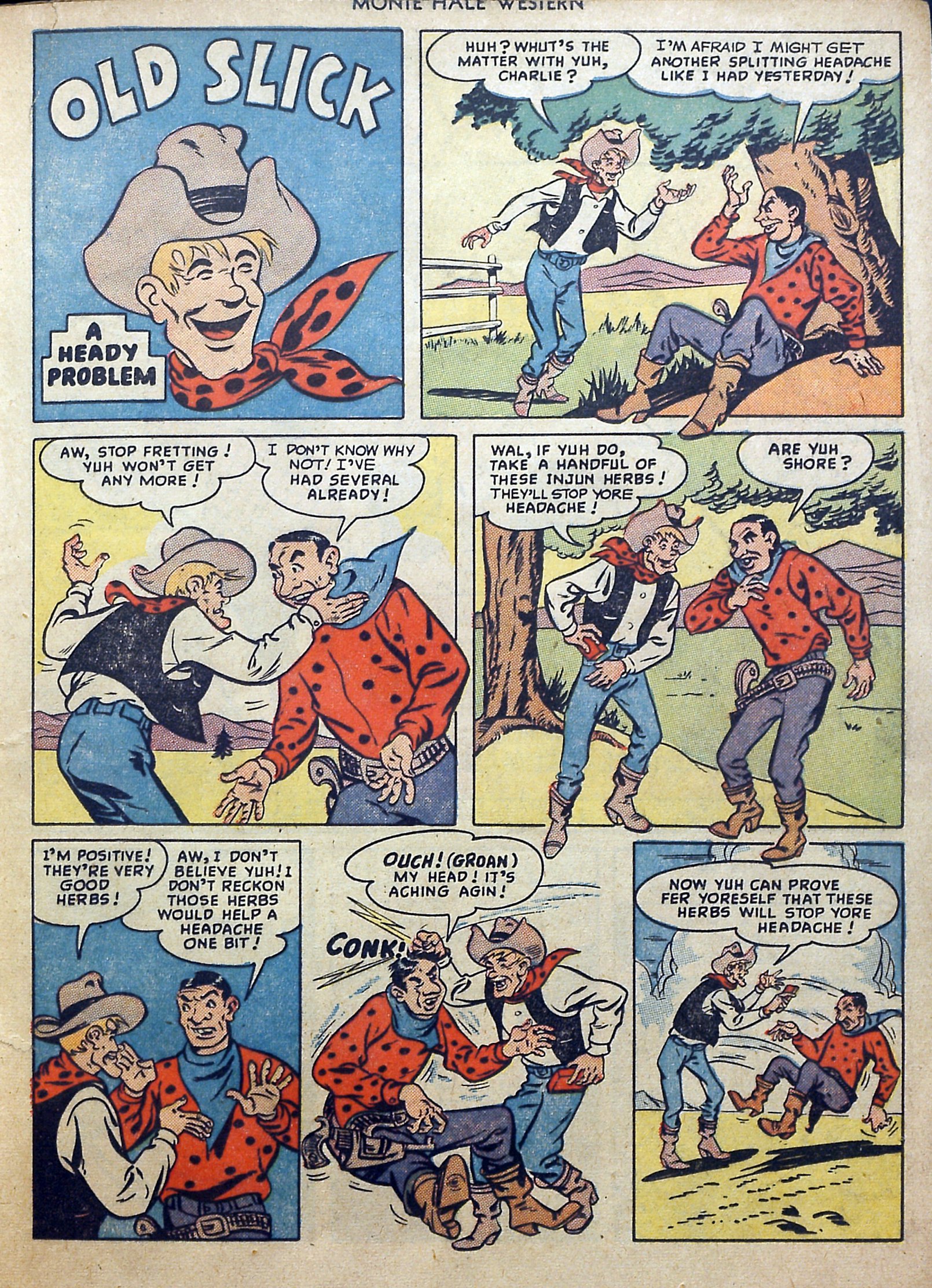 Read online Monte Hale Western comic -  Issue #46 - 25