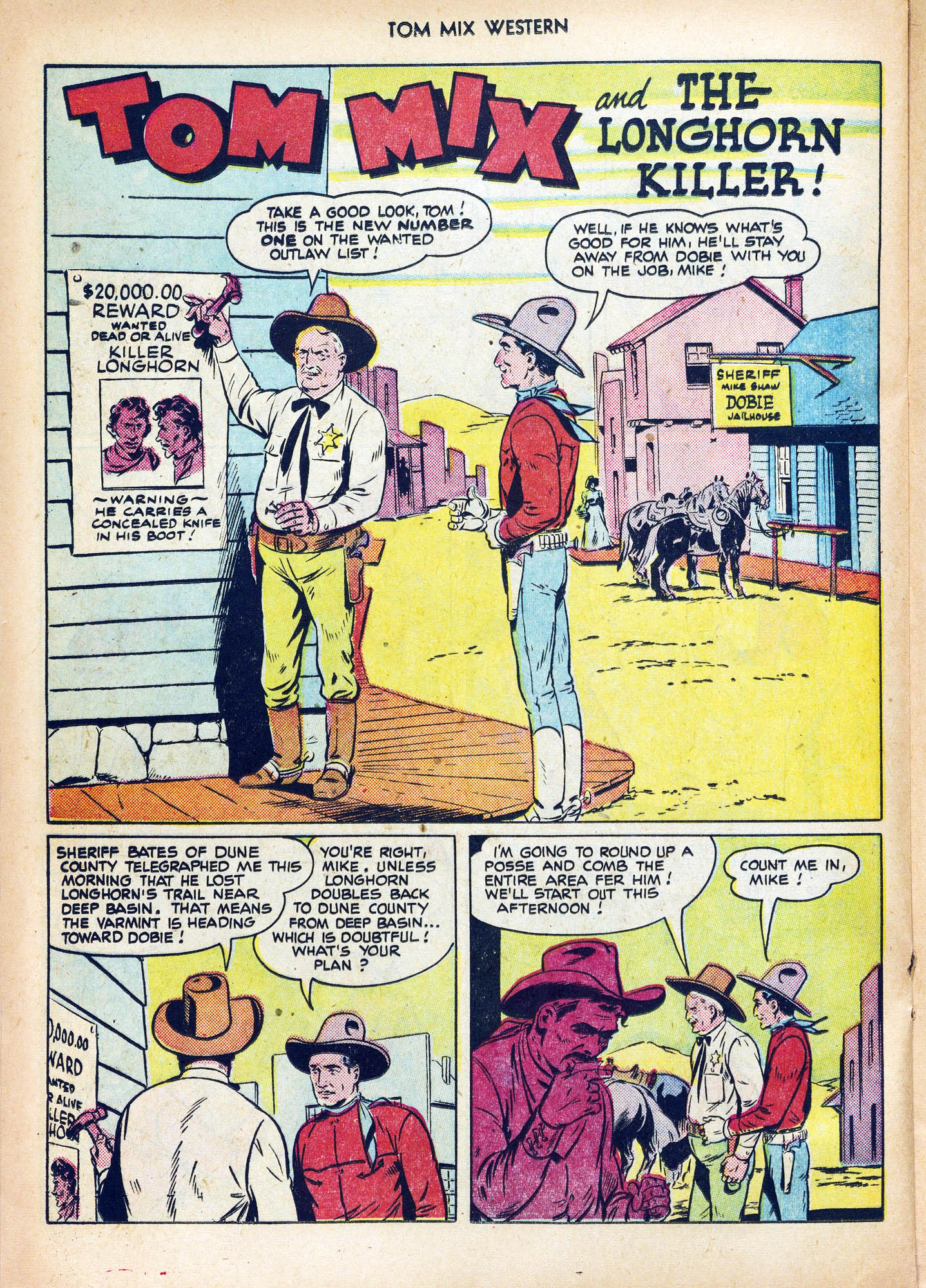 Read online Tom Mix Western (1948) comic -  Issue #42 - 28