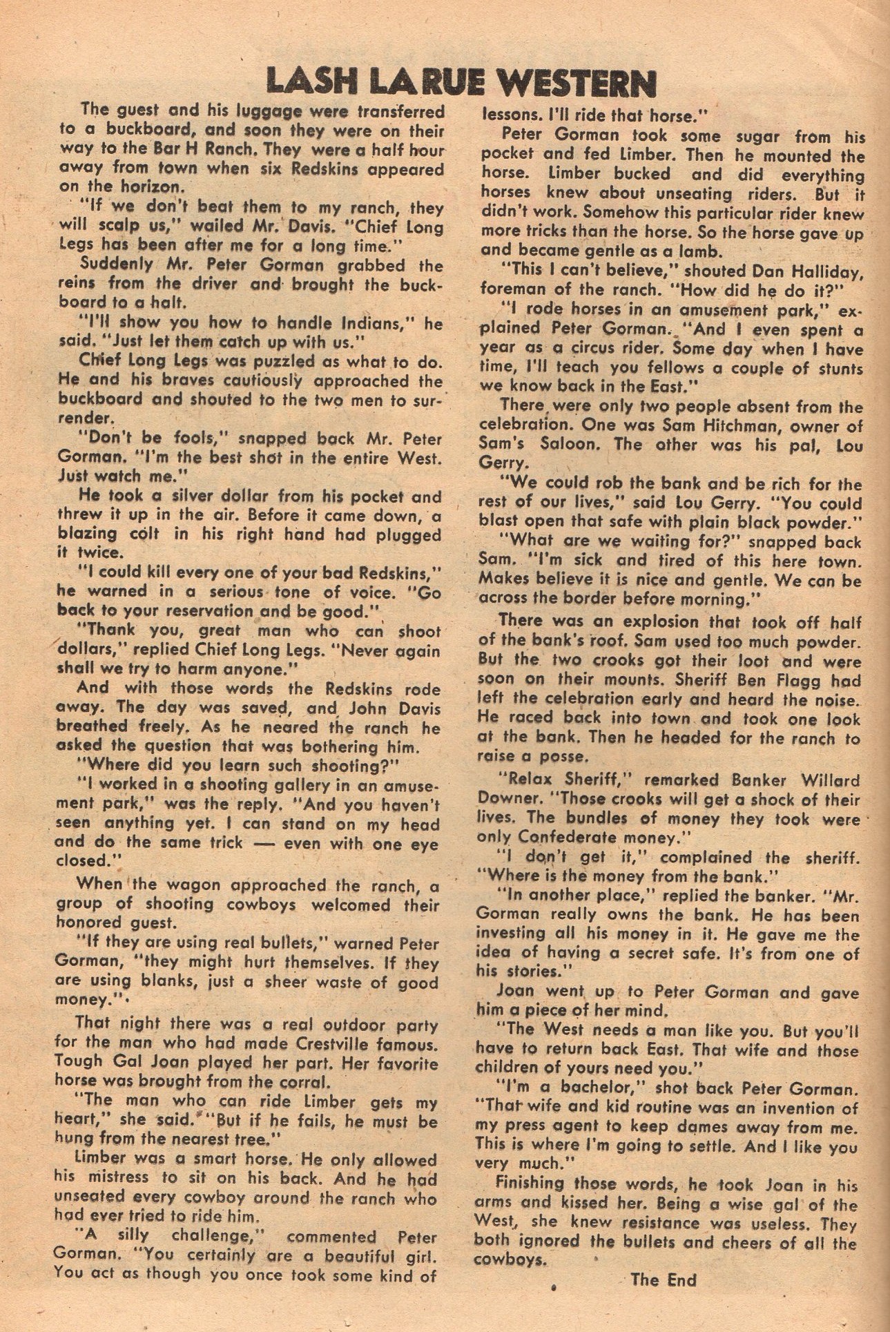 Read online Lash Larue Western (1949) comic -  Issue #48 - 20