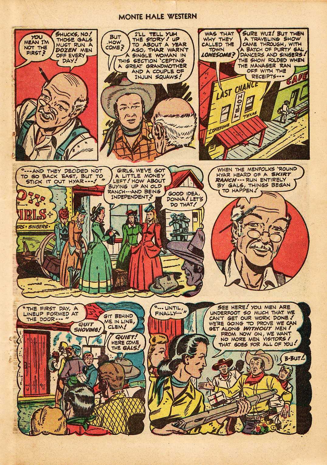 Read online Monte Hale Western comic -  Issue #38 - 28