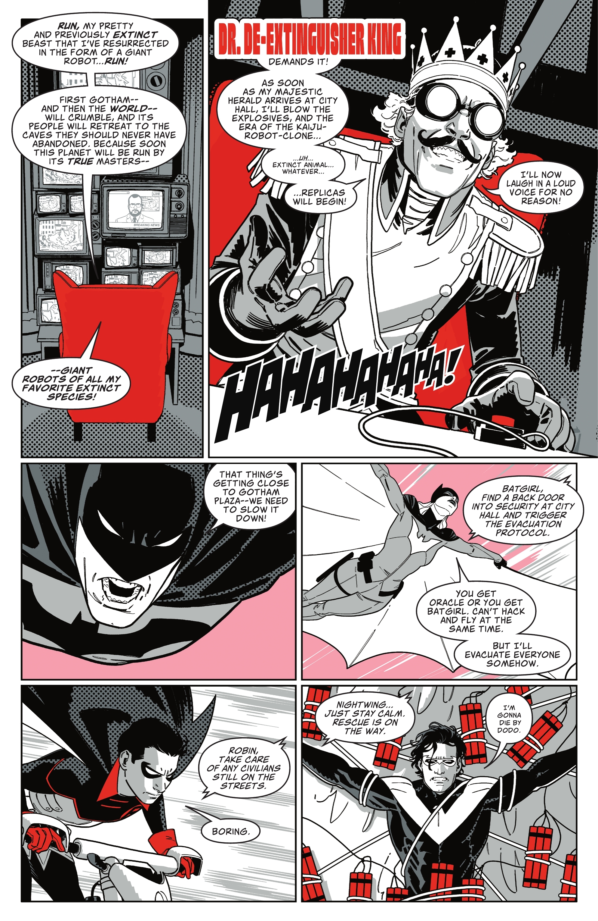 Read online Harley Quinn: Black   White   Redder comic -  Issue #6 - 6