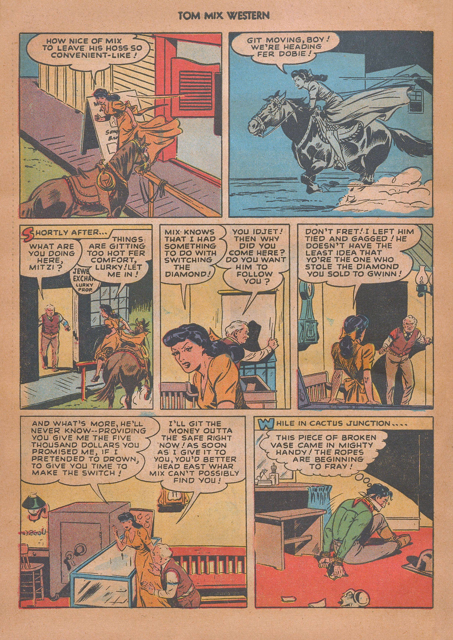 Read online Tom Mix Western (1948) comic -  Issue #13 - 46
