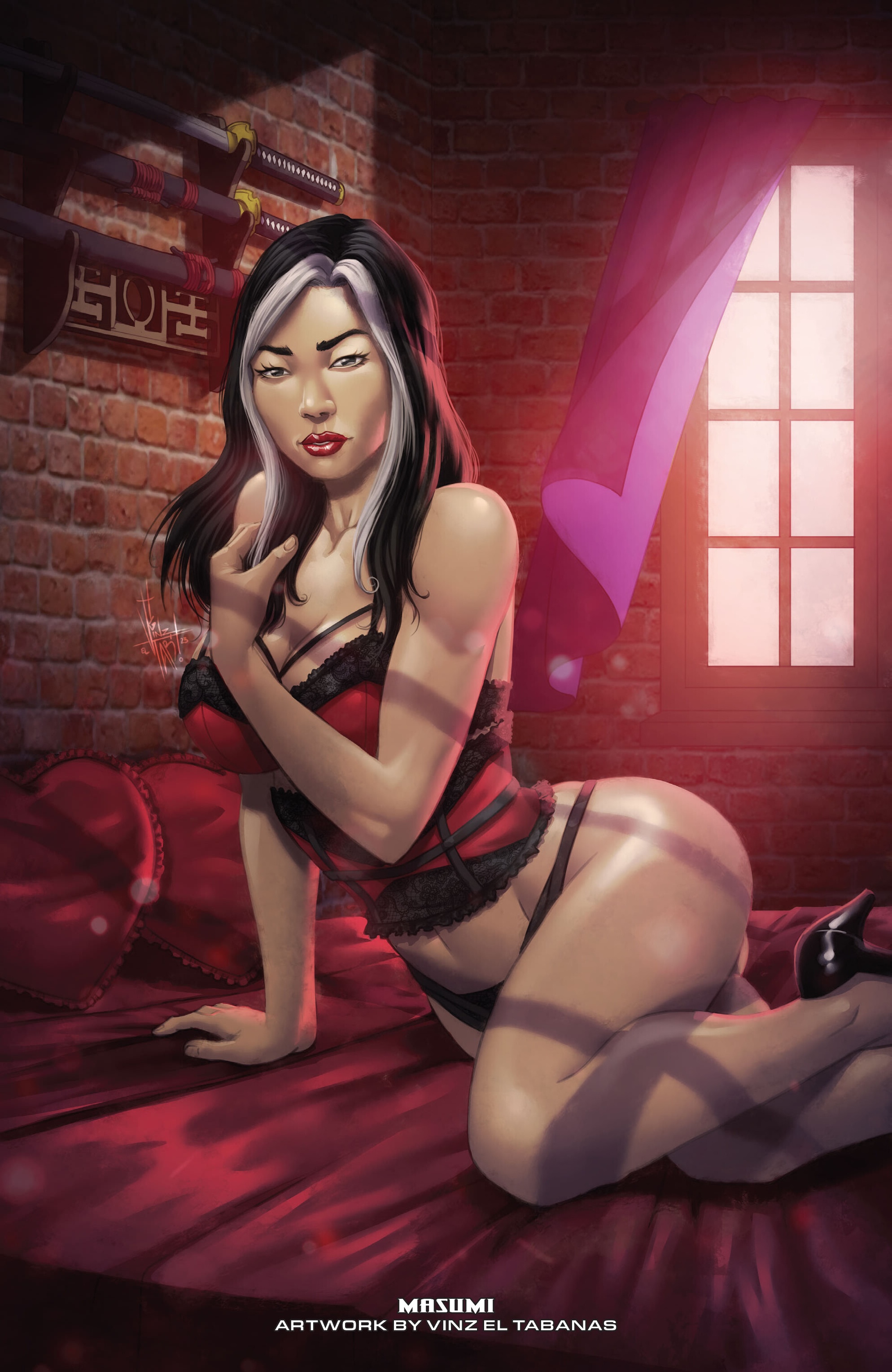 Read online Grimm Fairy Tales 2024 Valentine's Day Lingerie Pinup Special comic -  Issue # Full - 20