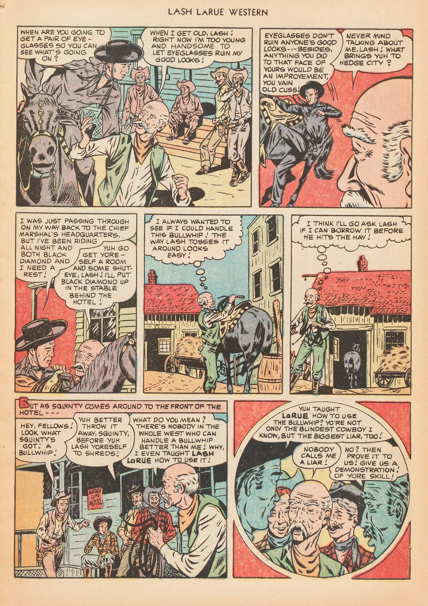 Read online Lash Larue Western (1949) comic -  Issue #10 - 21
