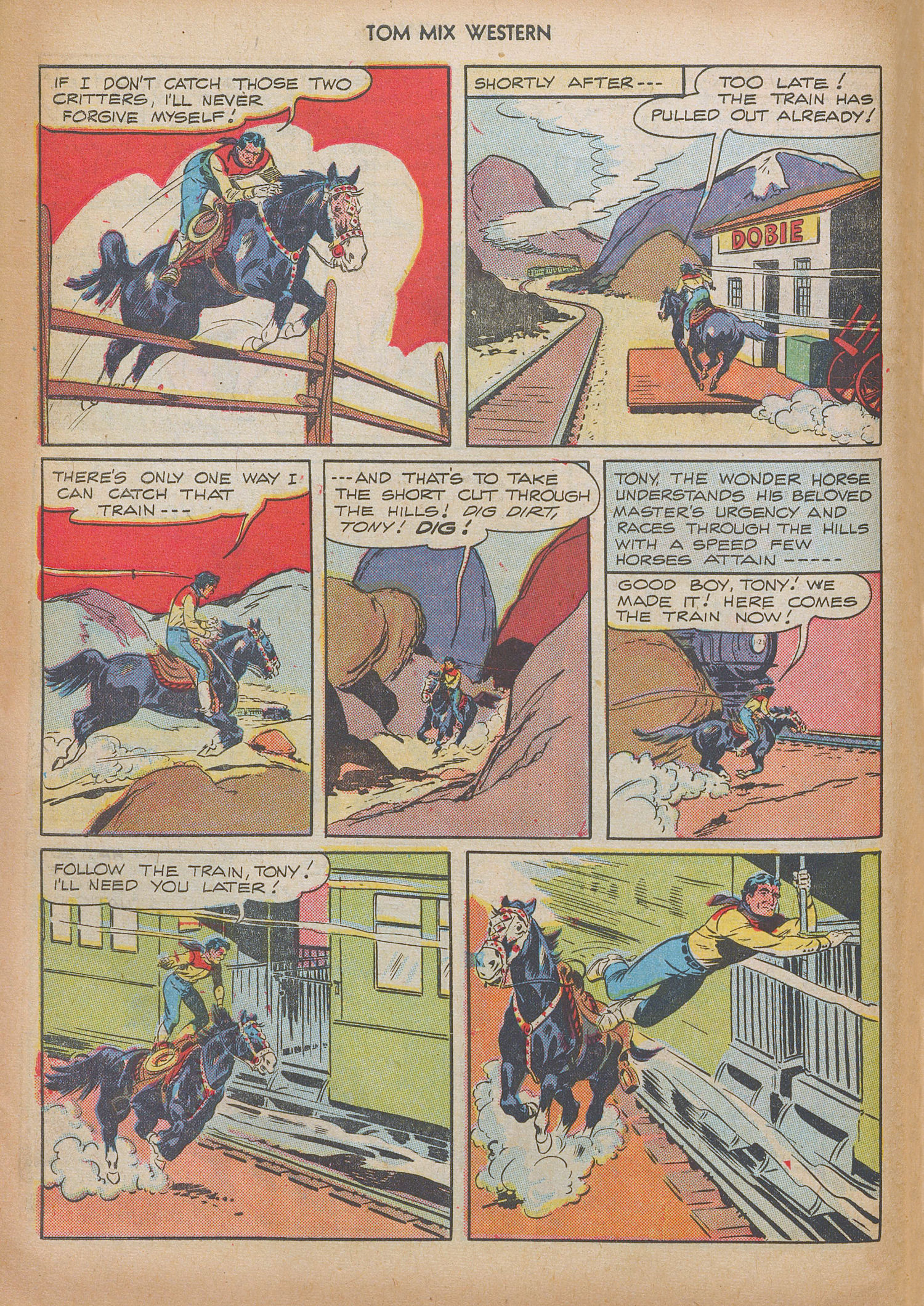 Read online Tom Mix Western (1948) comic -  Issue #9 - 10