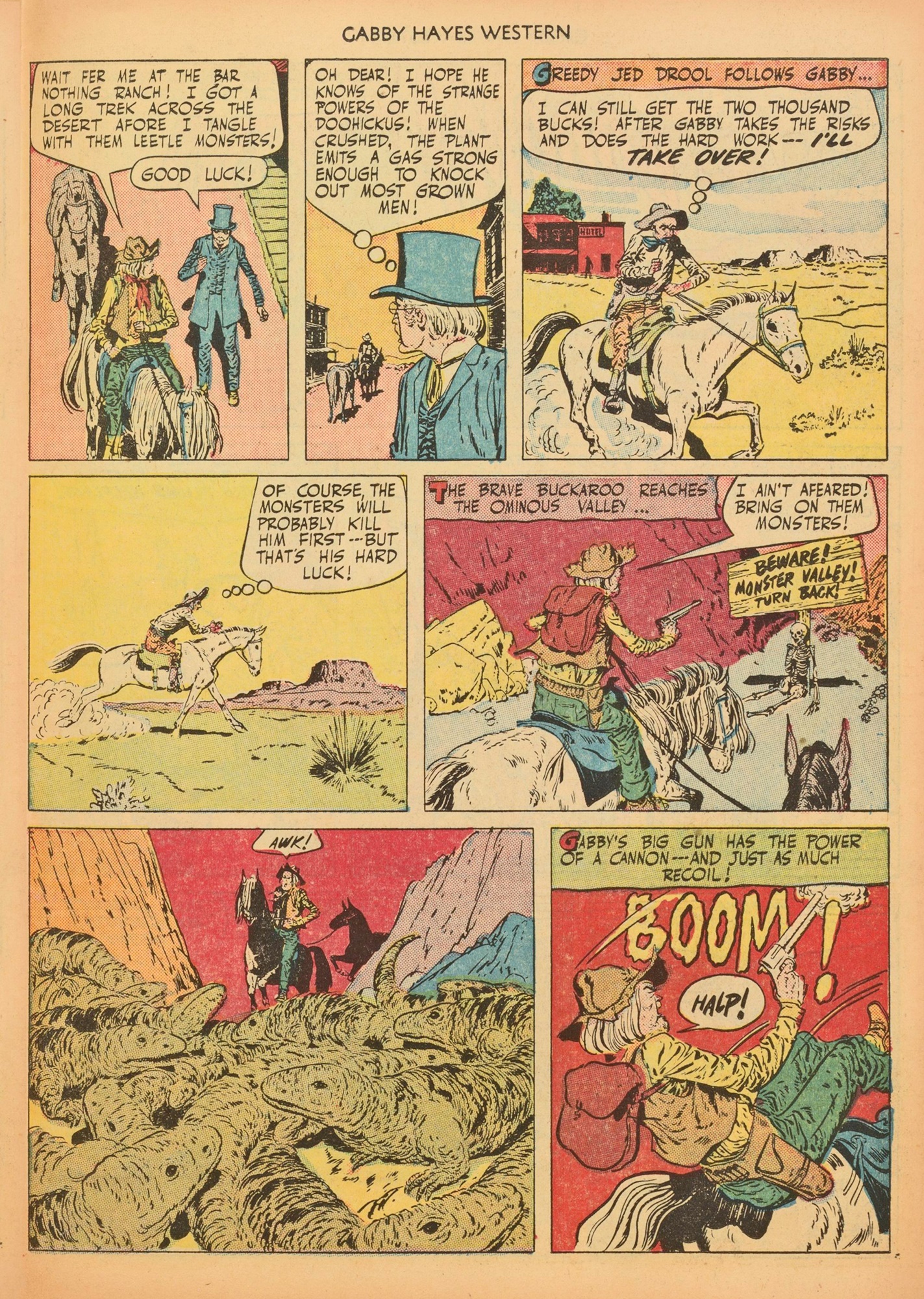 Read online Gabby Hayes Western comic -  Issue #25 - 27