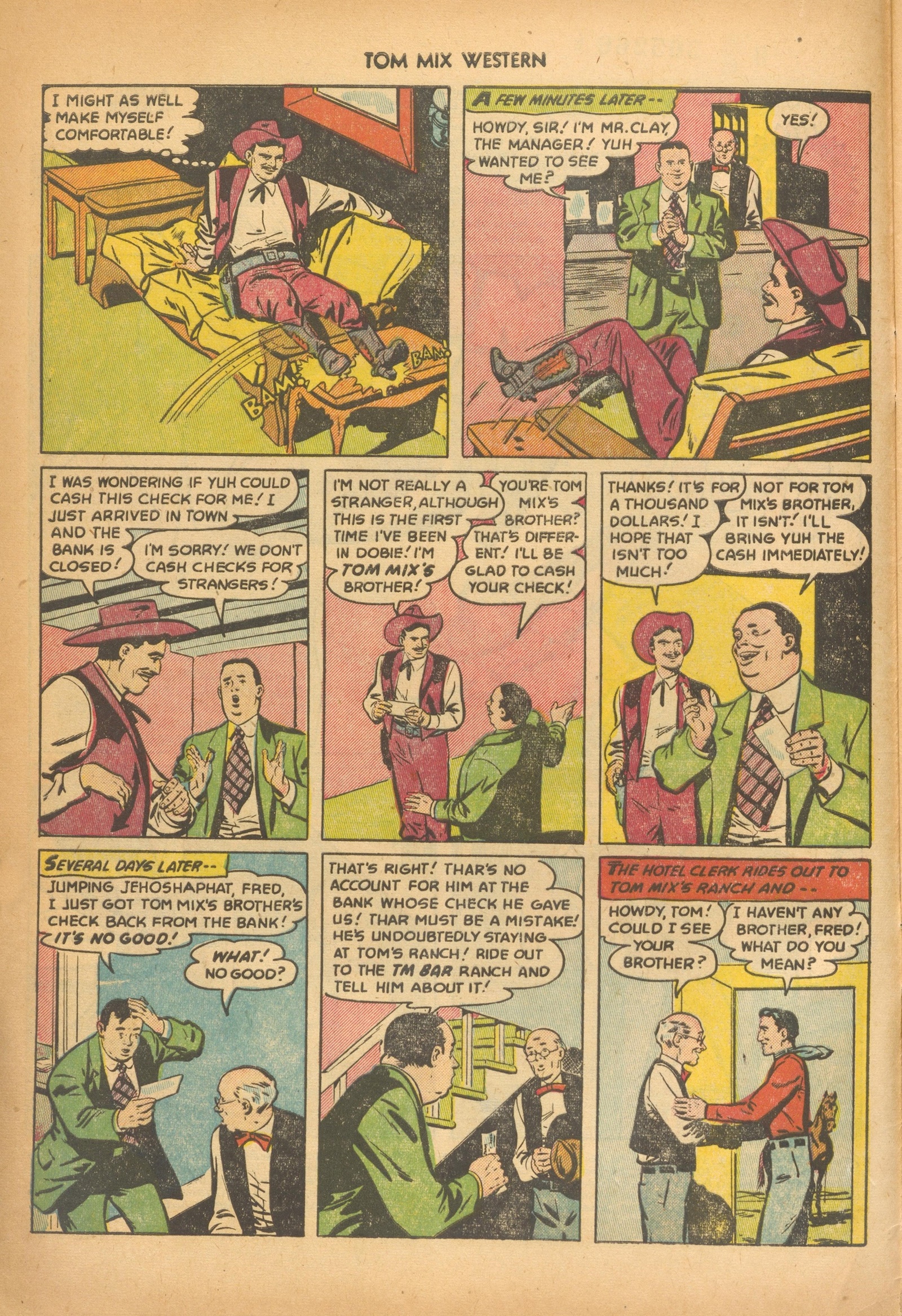 Read online Tom Mix Western (1948) comic -  Issue #56 - 4