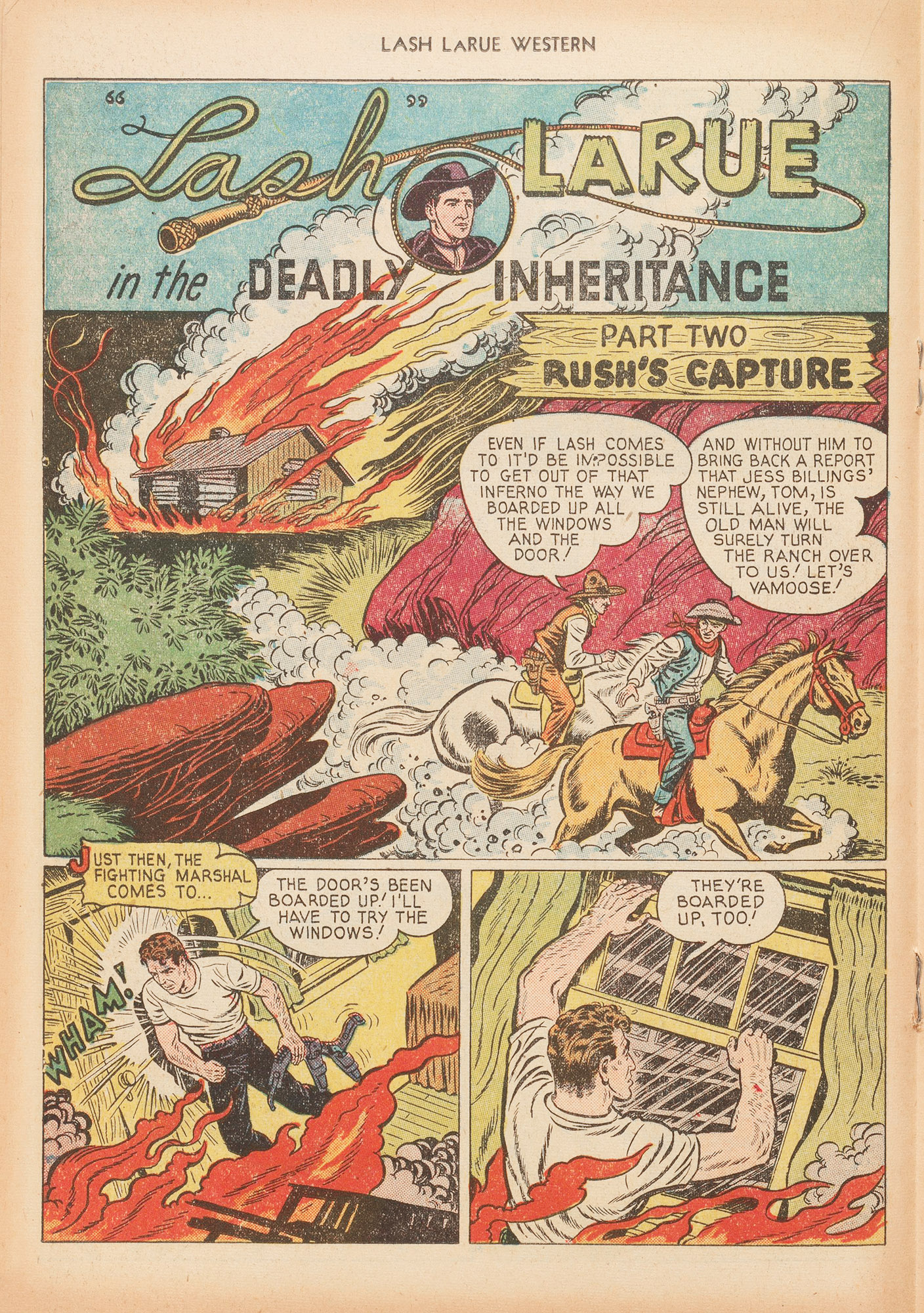 Read online Lash Larue Western (1949) comic -  Issue #16 - 18