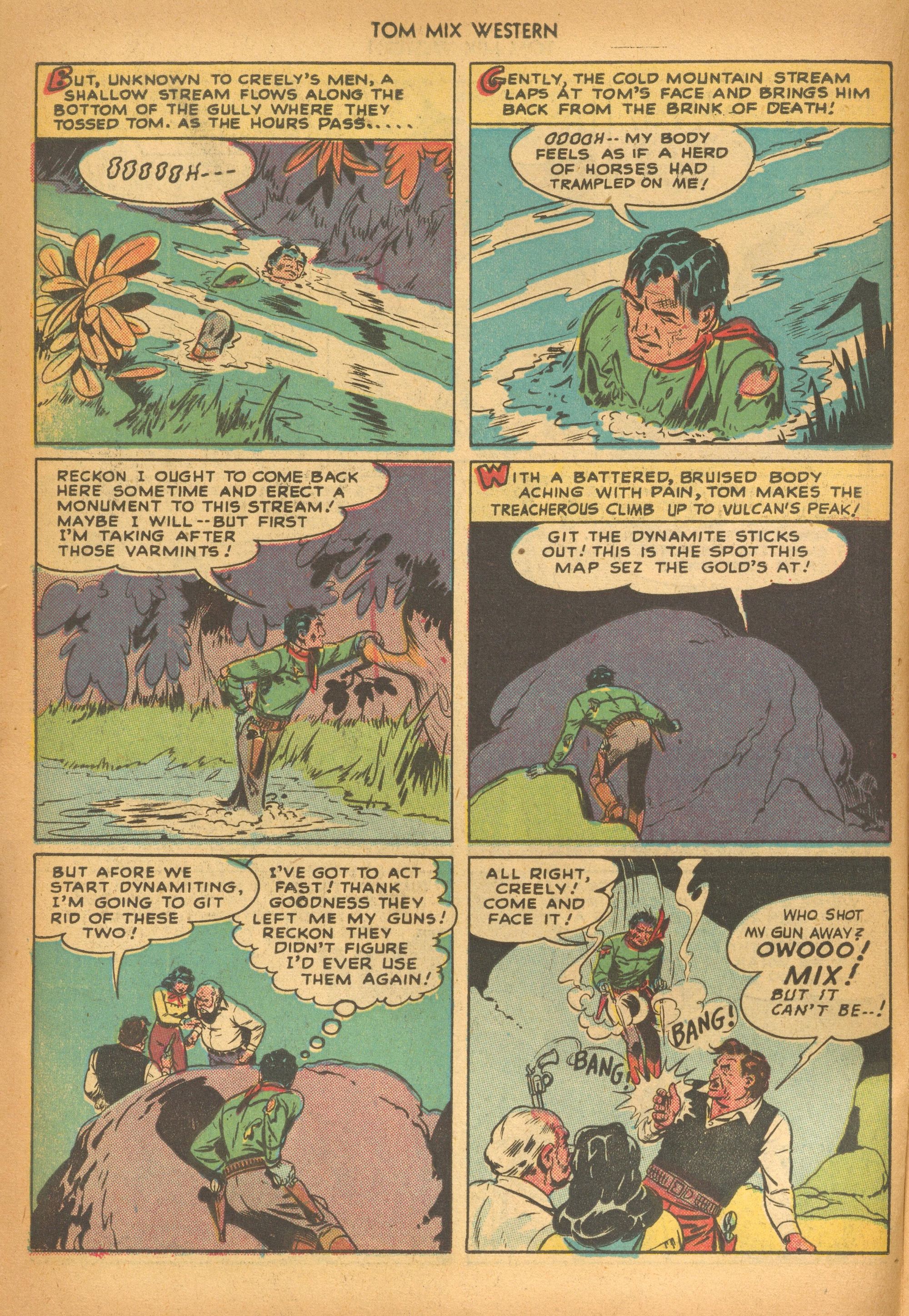 Read online Tom Mix Western (1948) comic -  Issue #16 - 18