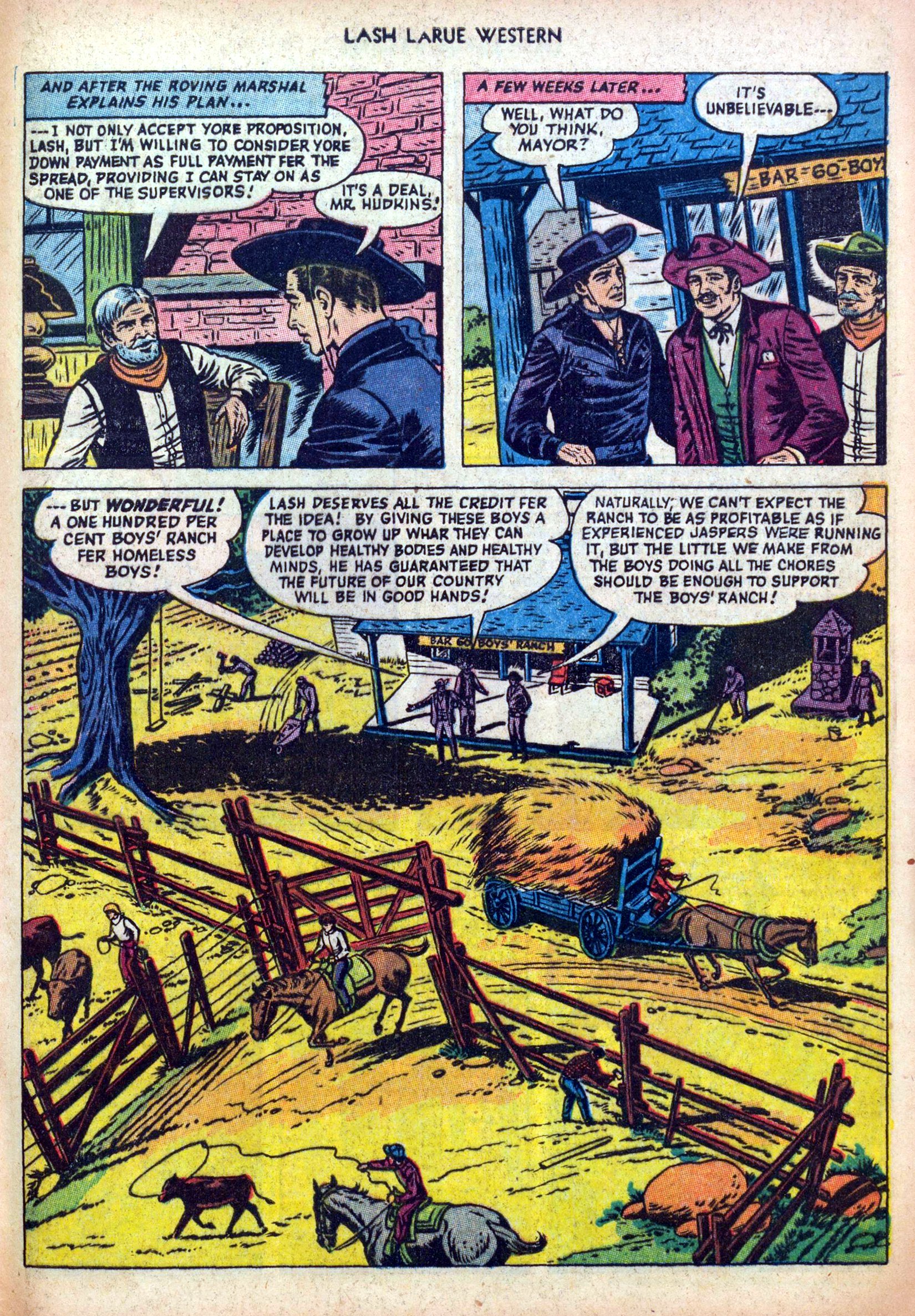 Read online Lash Larue Western (1949) comic -  Issue #39 - 29