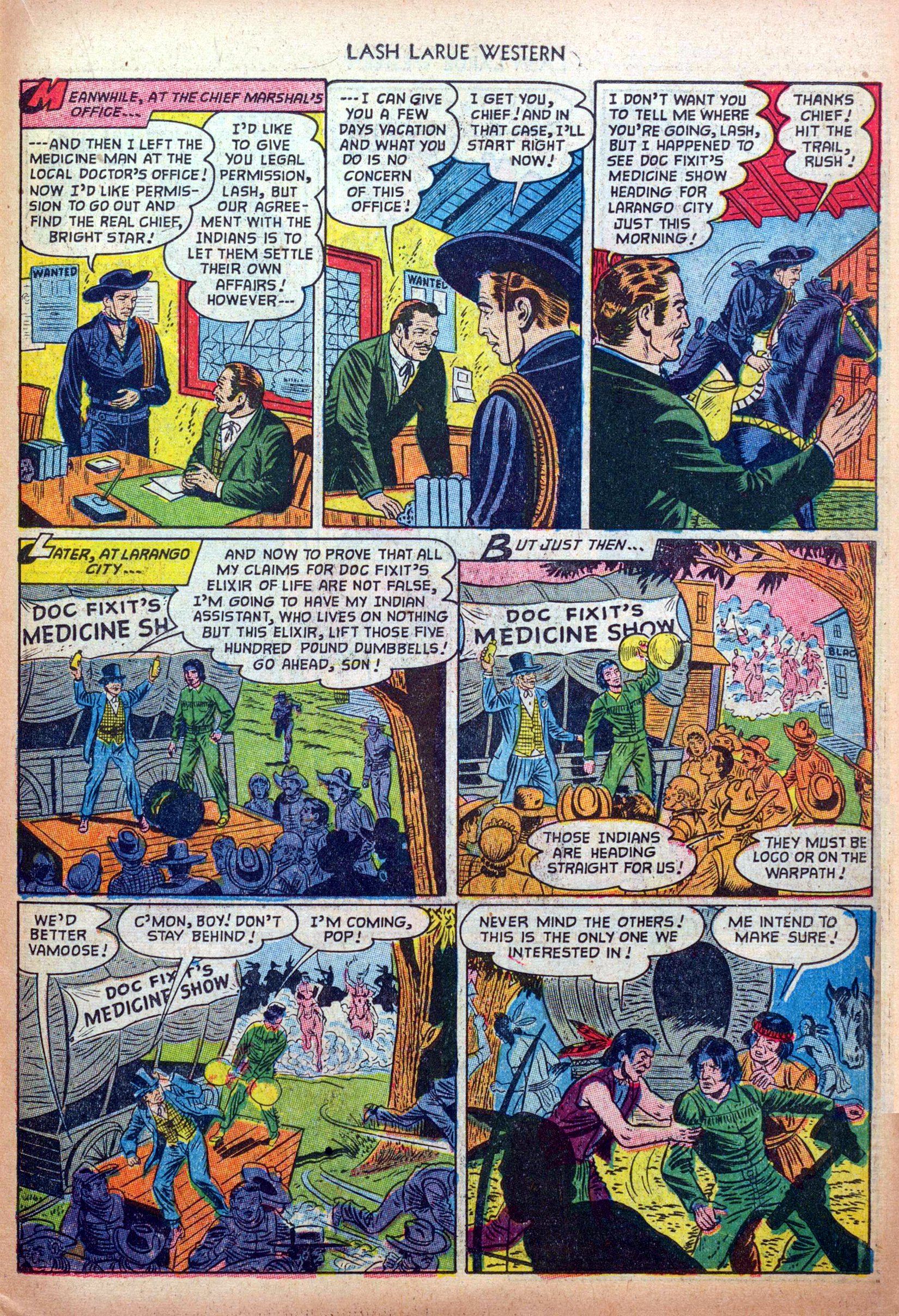 Read online Lash Larue Western (1949) comic -  Issue #33 - 23