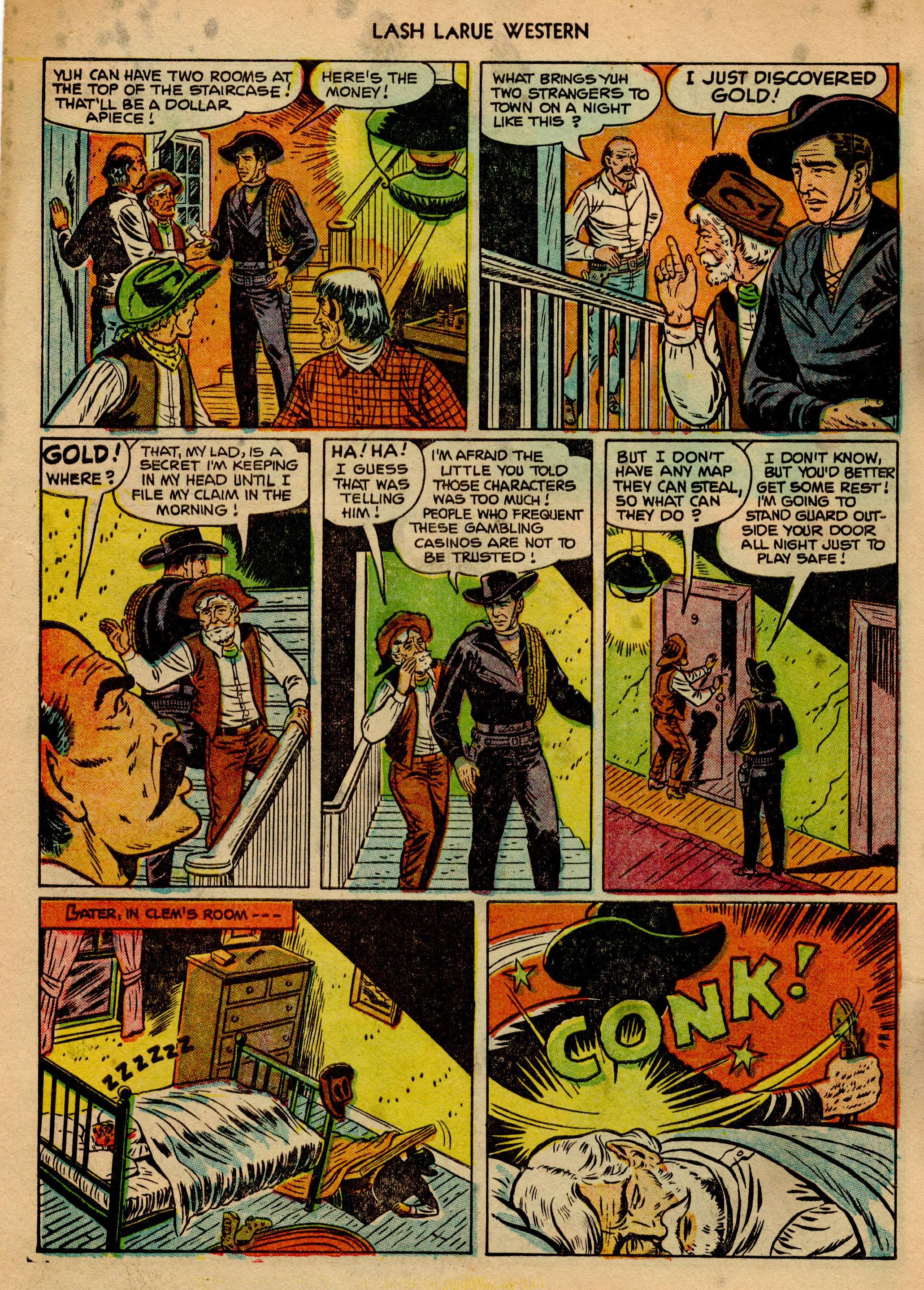 Read online Lash Larue Western (1949) comic -  Issue #23 - 29