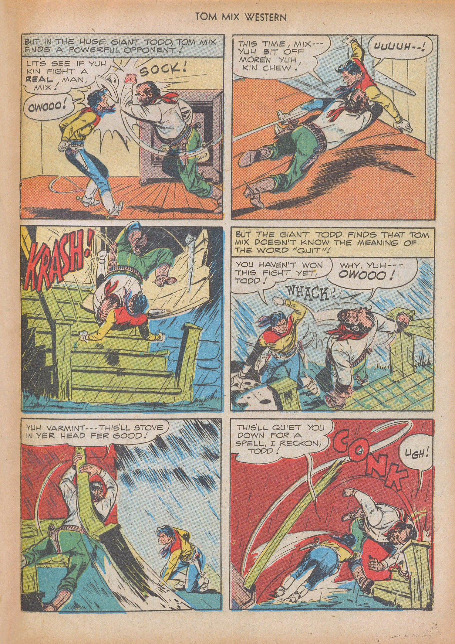 Read online Tom Mix Western (1948) comic -  Issue #9 - 49