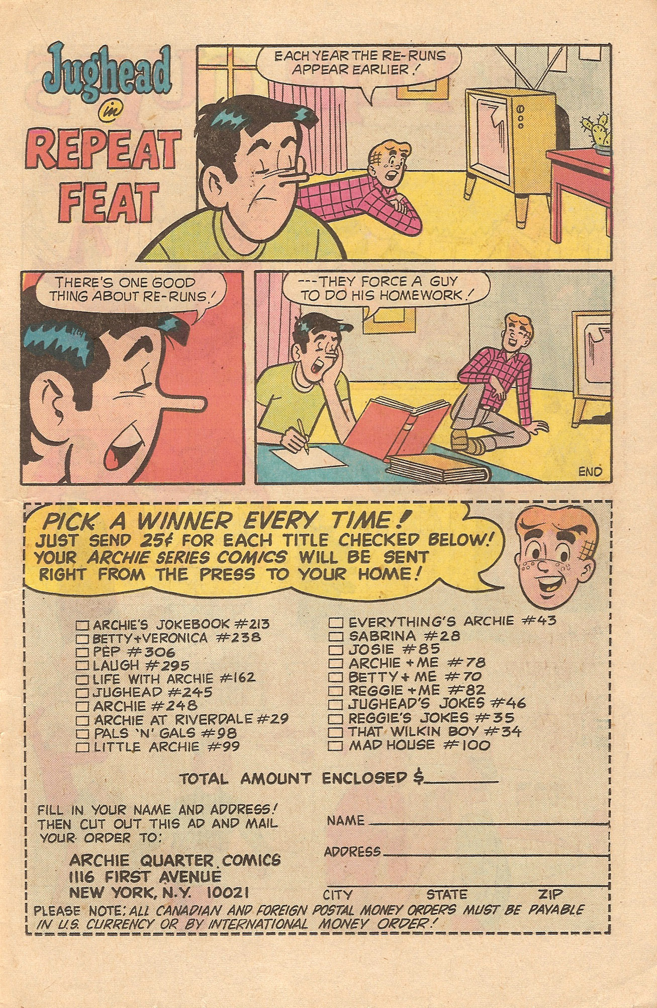 Read online Jughead's Jokes comic -  Issue #45 - 15