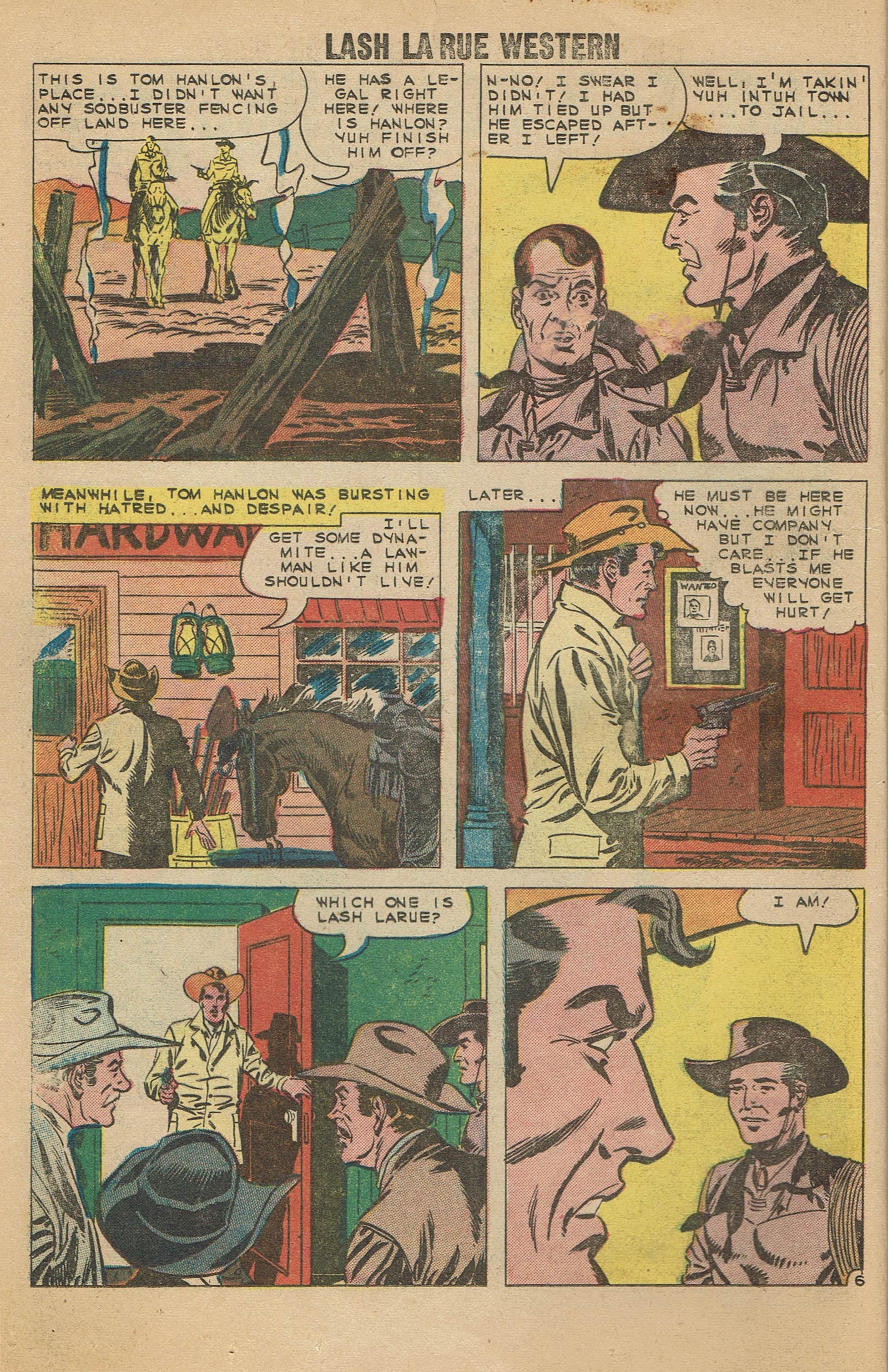 Read online Lash Larue Western (1949) comic -  Issue #79 - 16