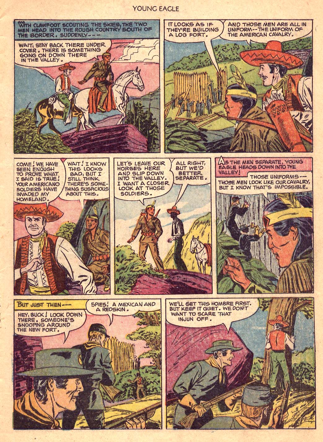 Read online Young Eagle comic -  Issue #6 - 7