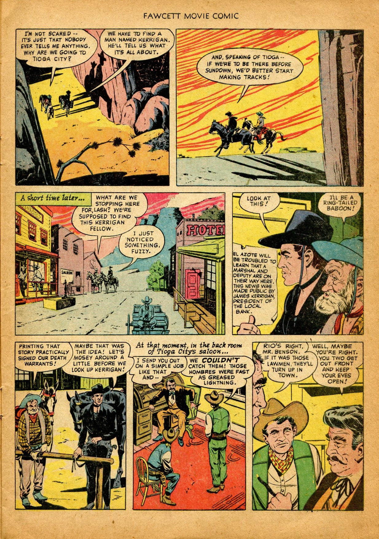 Read online Fawcett Movie Comic comic -  Issue #8 - 9