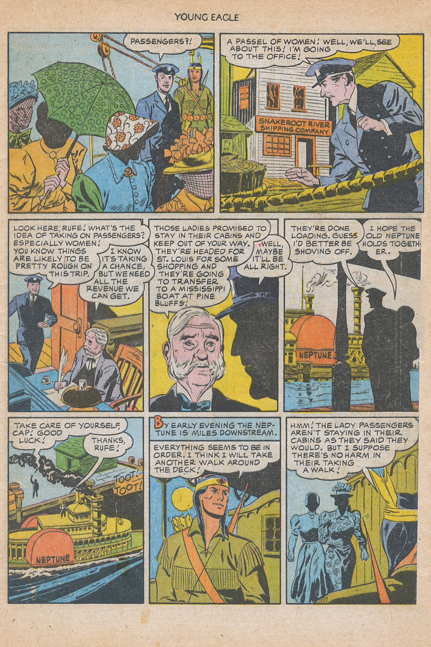 Read online Young Eagle comic -  Issue #5 - 7