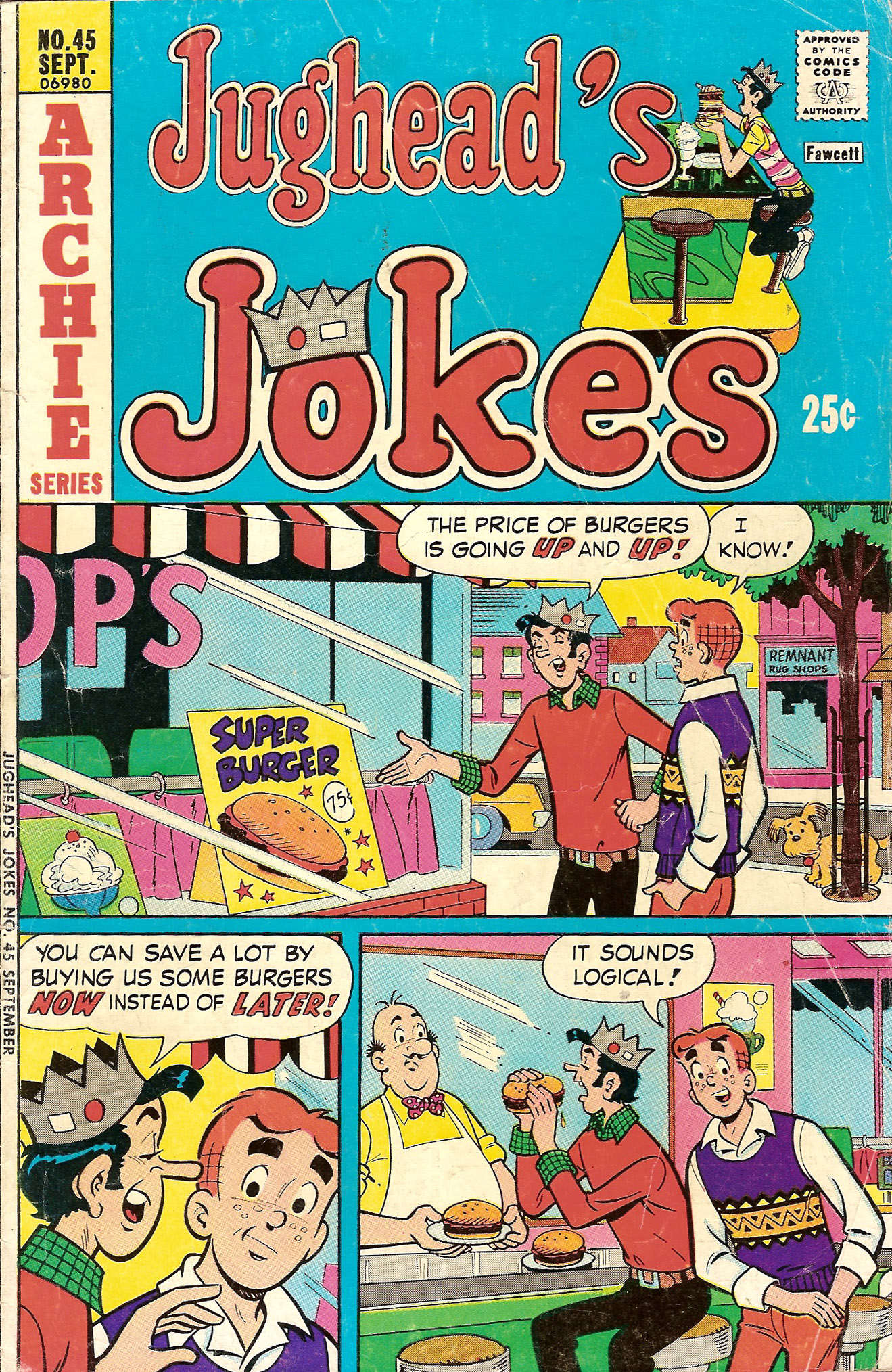 Read online Jughead's Jokes comic -  Issue #45 - 1