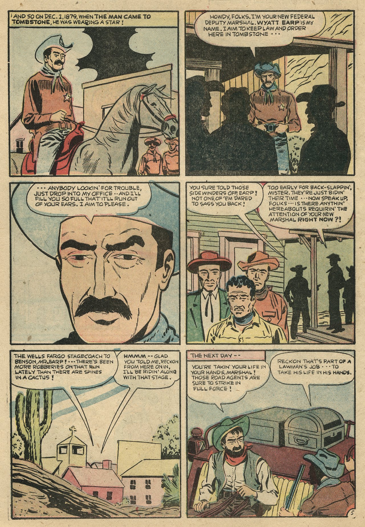 Read online Wyatt Earp Frontier Marshal comic -  Issue #13 - 8