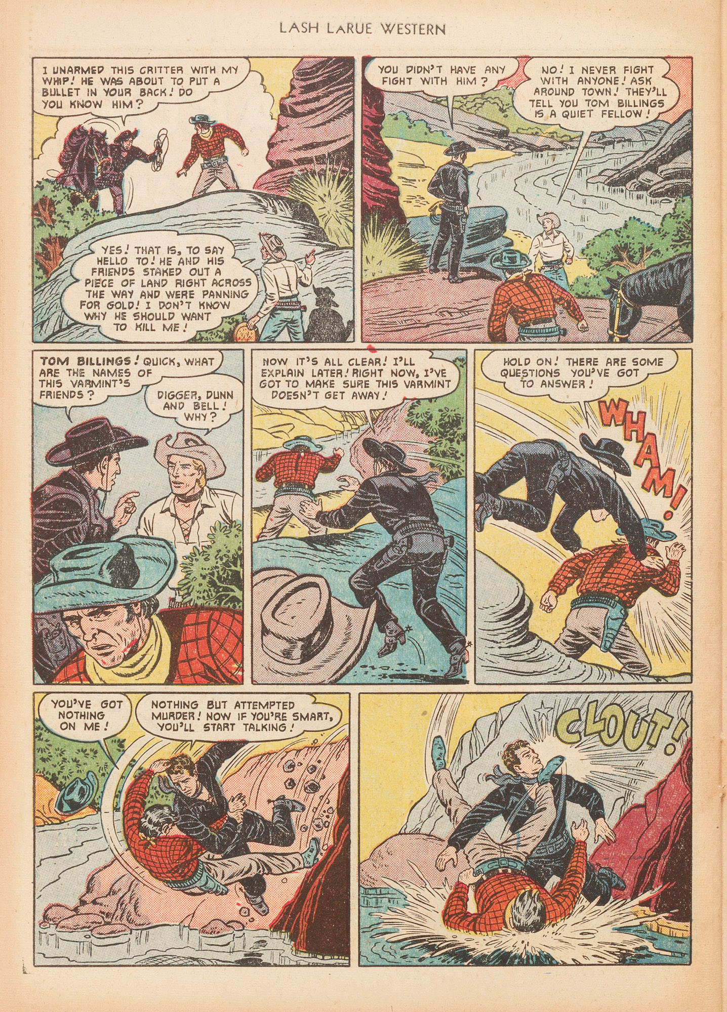 Read online Lash Larue Western (1949) comic -  Issue #16 - 30