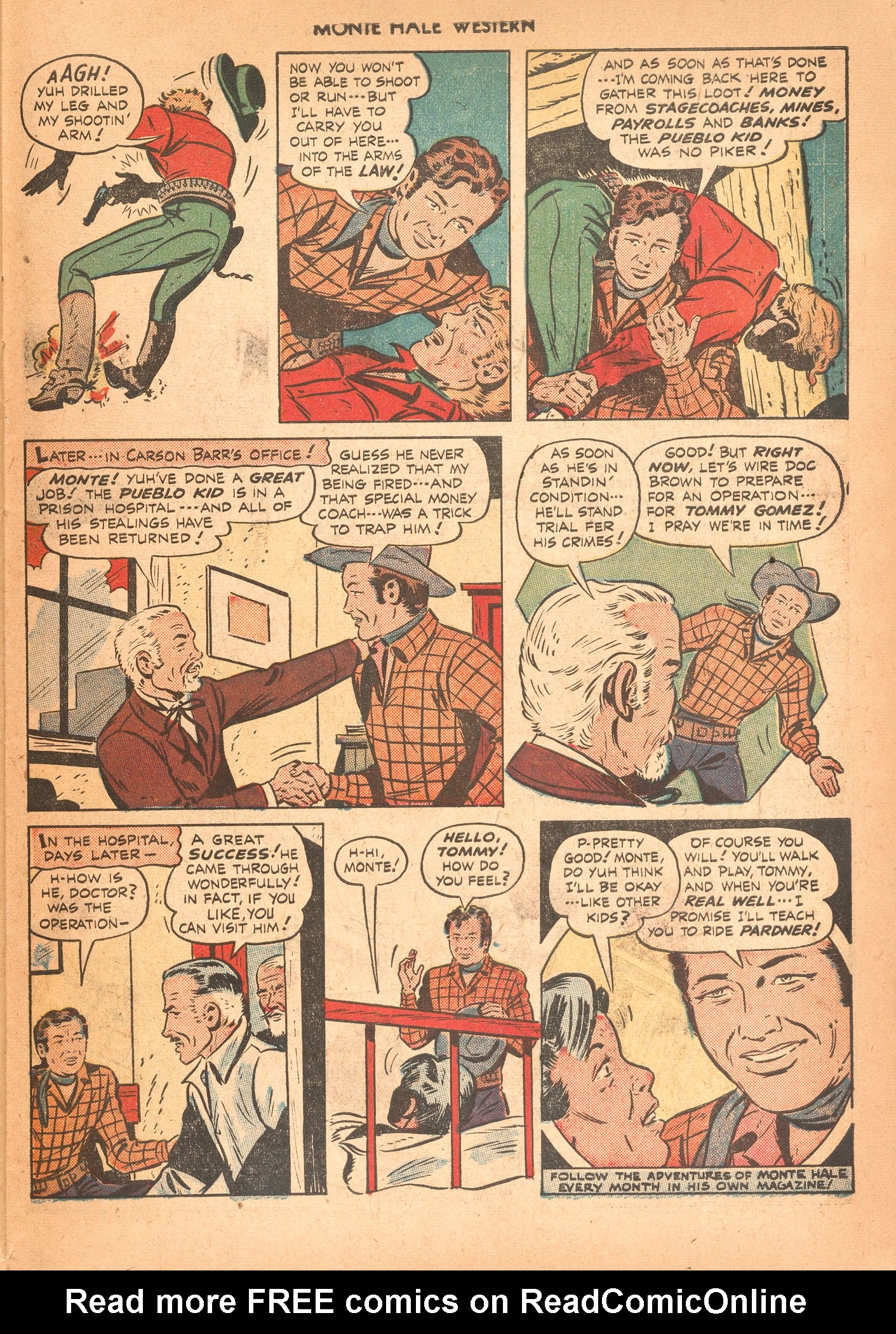 Read online Monte Hale Western comic -  Issue #37 - 25