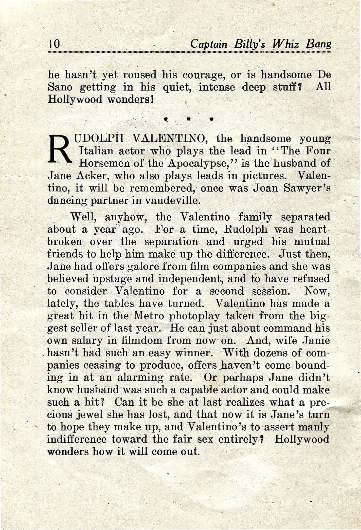 Read online Captain Billy's Whiz Bang comic -  Issue #21 - 12